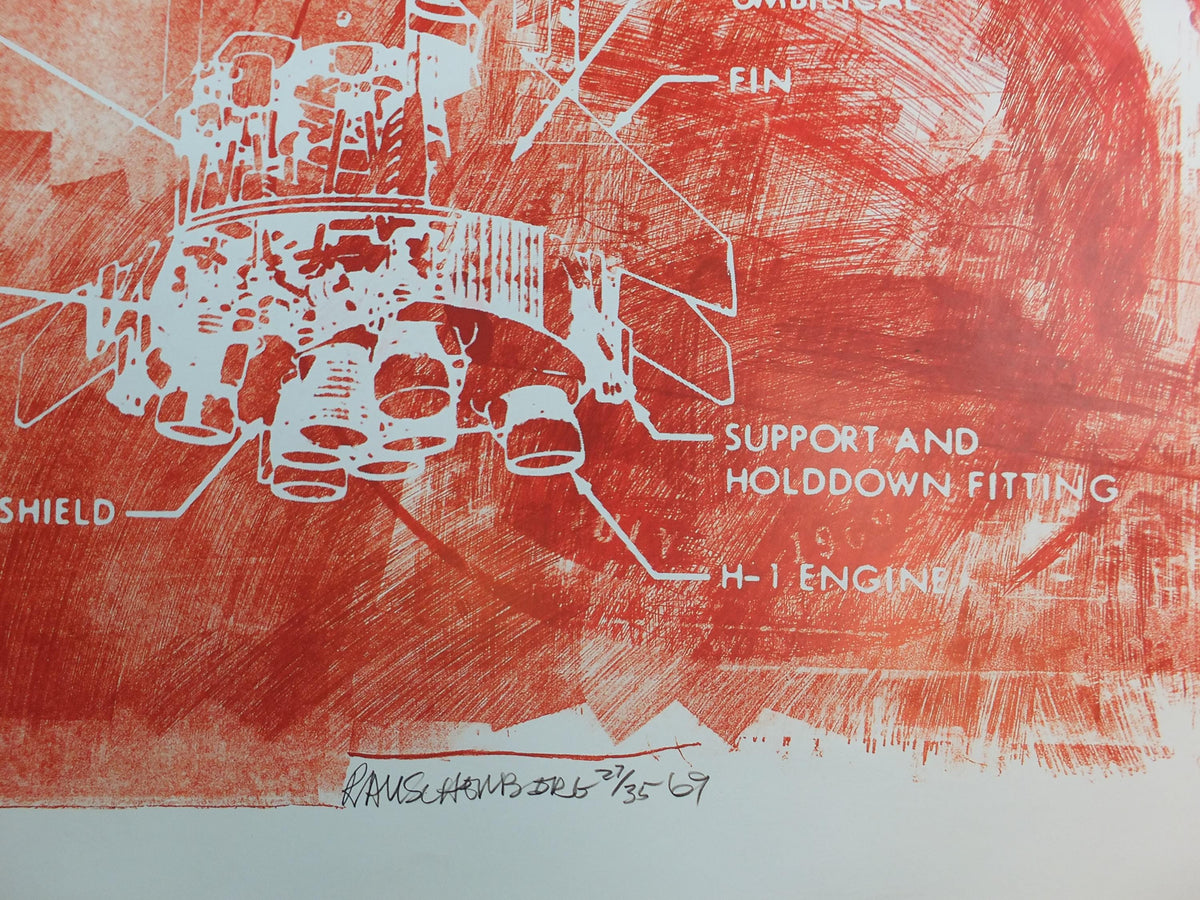 2018 Robert Rauschenberg Poster, Sky Garden 1969, The Moon, Louisiana Museum of Modern Art, pop art, gallery exhibition wall art decor