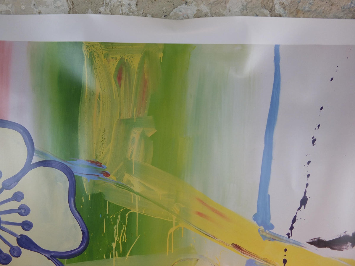 2000 Michel Majerus Poster, Untitled, Louisiana Museum of Modern Art, Abstract Expressionism, Pop Art, gallery exhibition wall art decor