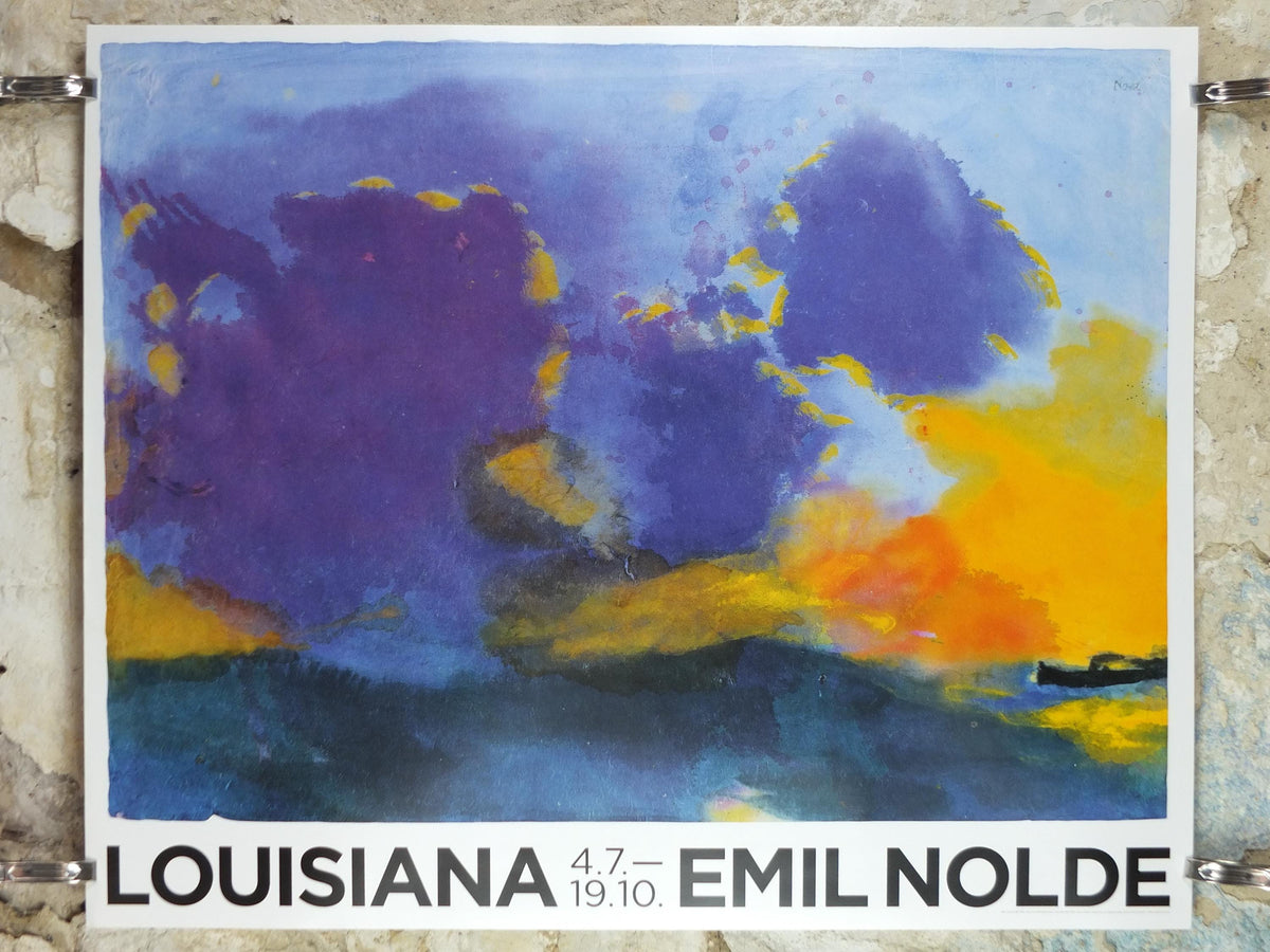 2014 Emil Nolde Poster, Sea with Light Violet Cloud, Berlin Succession, Die Brücke expressionist, Blaue Reiter, gallery wall art decor
