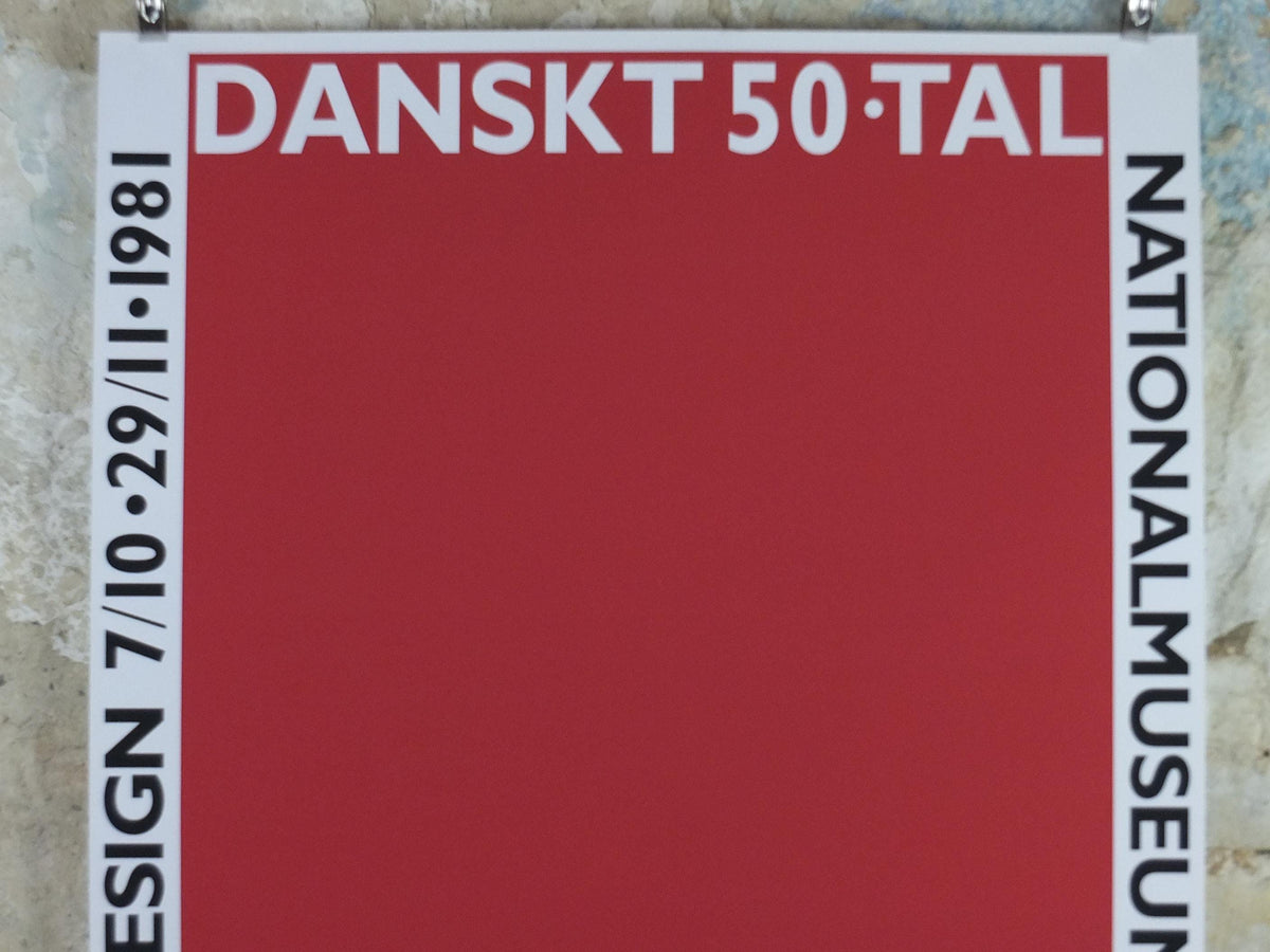 1981 Danish 1950s Design Poster, Kay Bojesen, Scandanavian Modernist, Nationalmuseum Stockholm, wall art decor