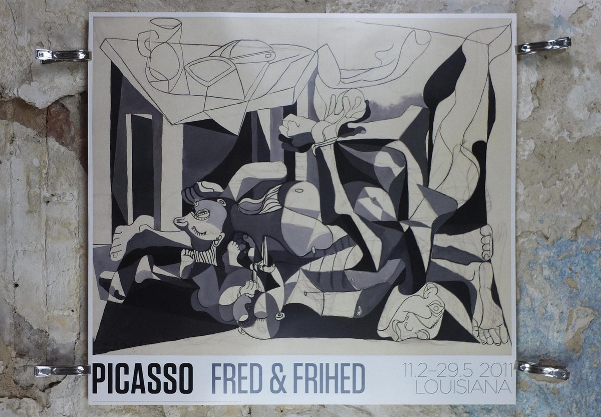 2011 Pablo Picasso Poster, The Charnel House 1944 - 1945, Louisiana Museum of Modern Art, Copenhagen, gallery exhibition, wall art decor
