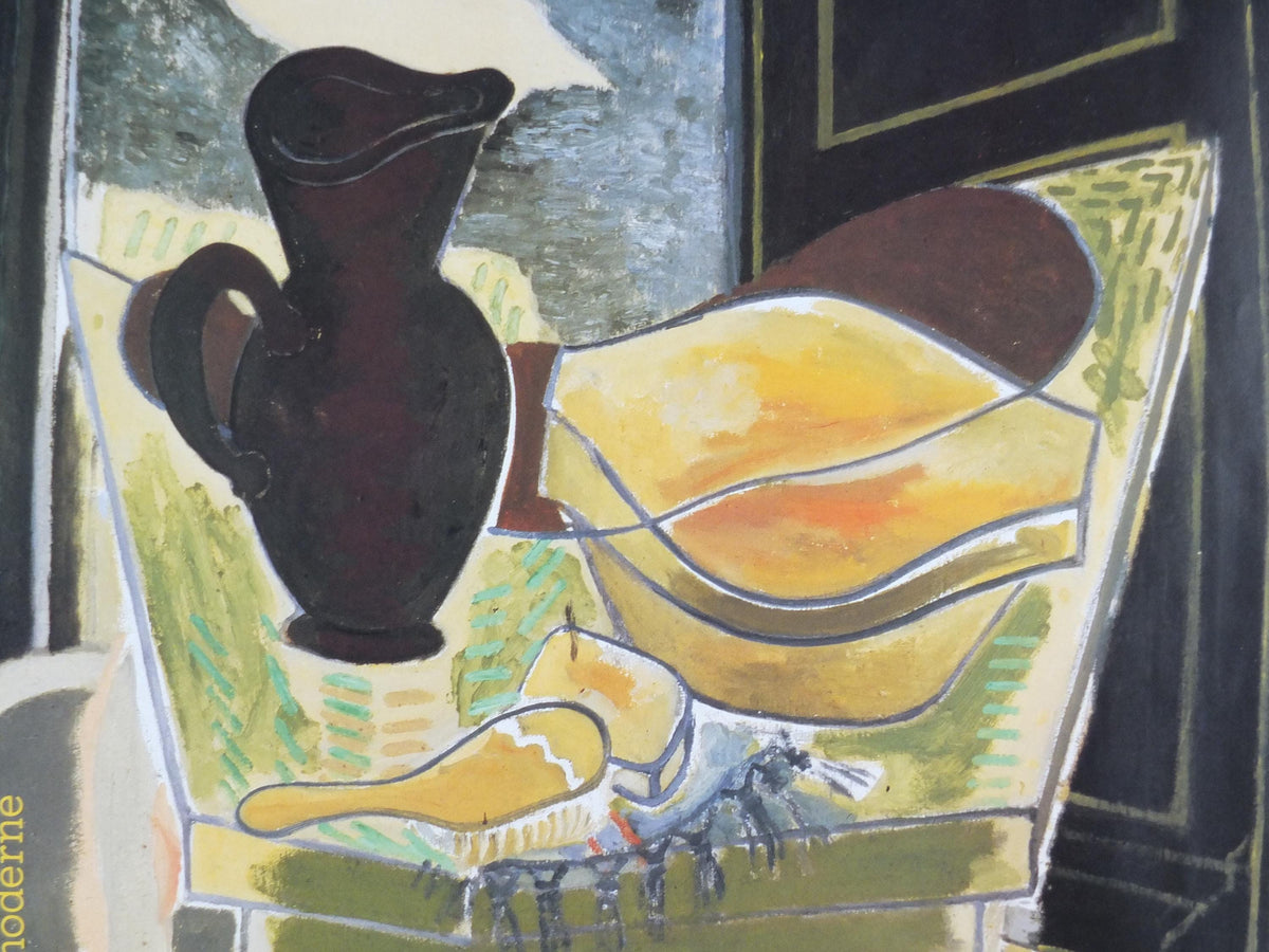 1982 Georges Braque Poster, La toilette devant la fenêtre 1942, The dressing table in front of the window, Cubism, Fauvism, wall art decor