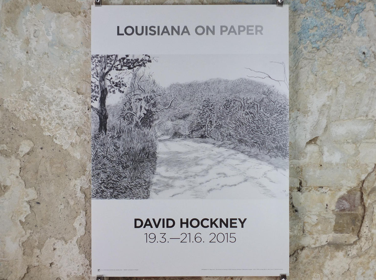 2015 David Hockney Poster, The Arrival of Spring in 2013, Louisiana Museum of Modern Art, Pop Art, gallery exhibition wall art decor