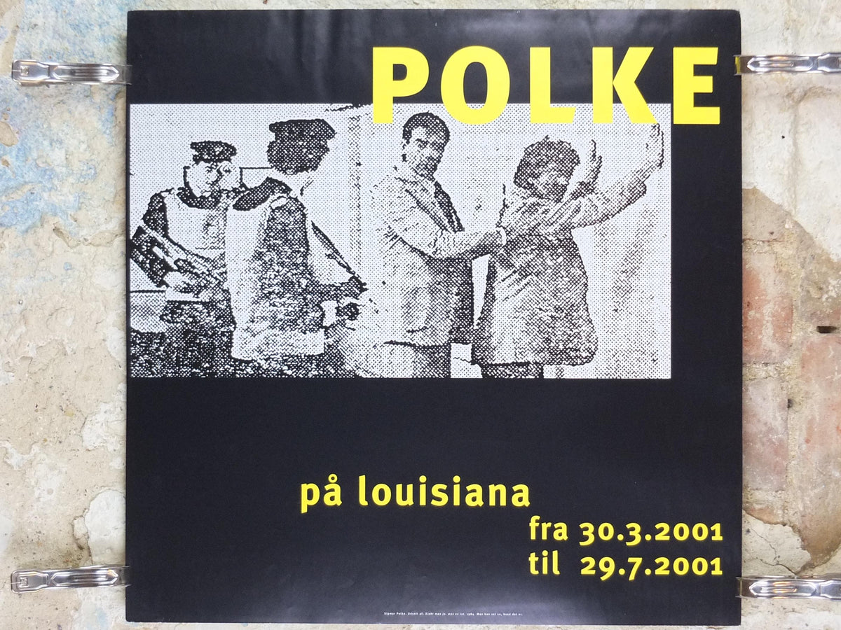 2001 Sigmar Polke Poster, Seiht man ja was es ist? 1984, You can see what it is, Police arrest, Capitalist Realism, wall art decor