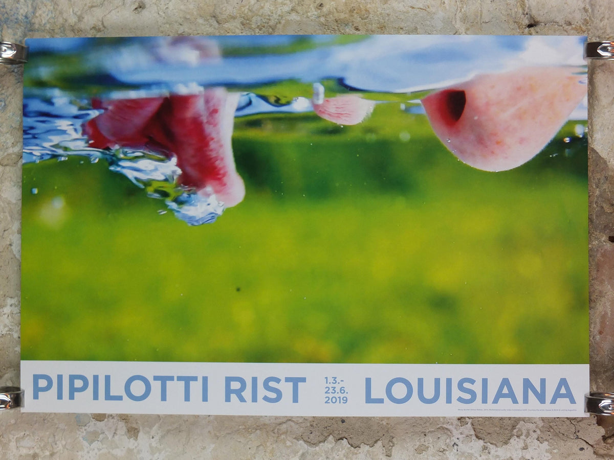 2019 Pipilotti Rist Poster, Mercy Garden Retour 2014, nose, lips and tongue, Feminist audiovisual art, gallery exhibition, wall art decor