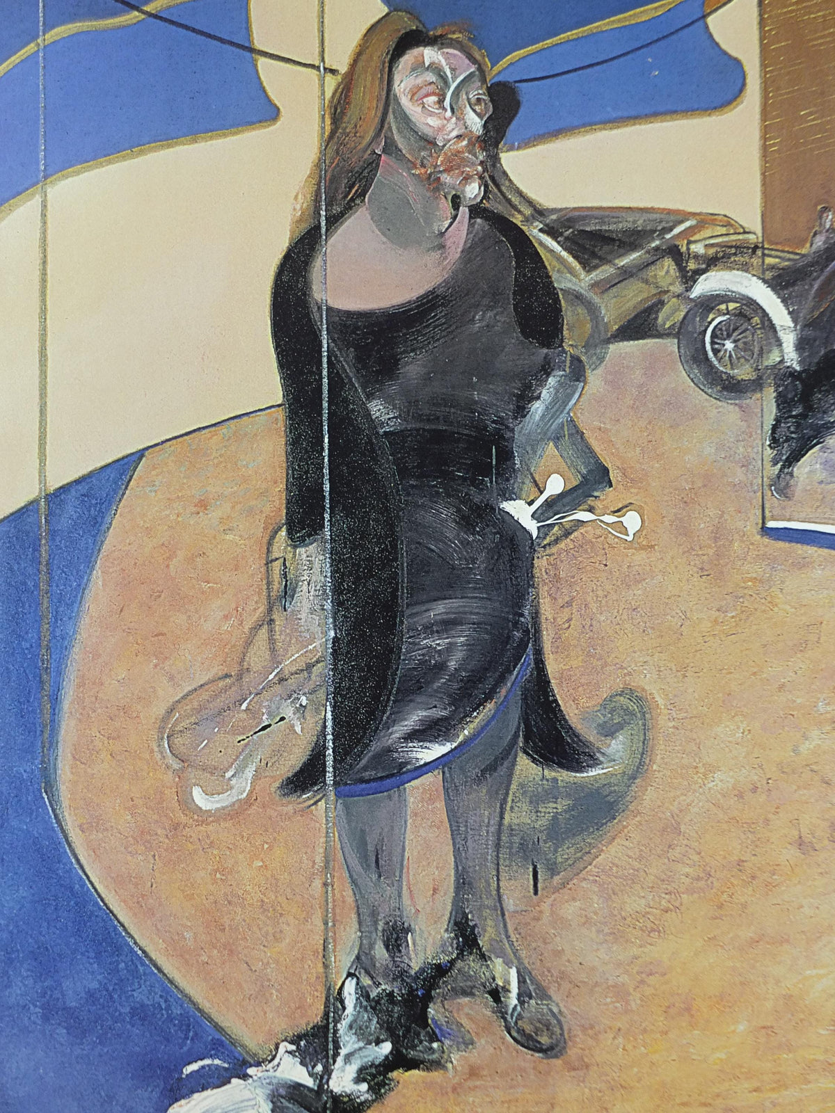 2004 Francis Bacon Poster, Portrait of Isabel Rawsthorne Standing in a Street in Soho 1967, Figurative Realism, exhibition, wall art decor