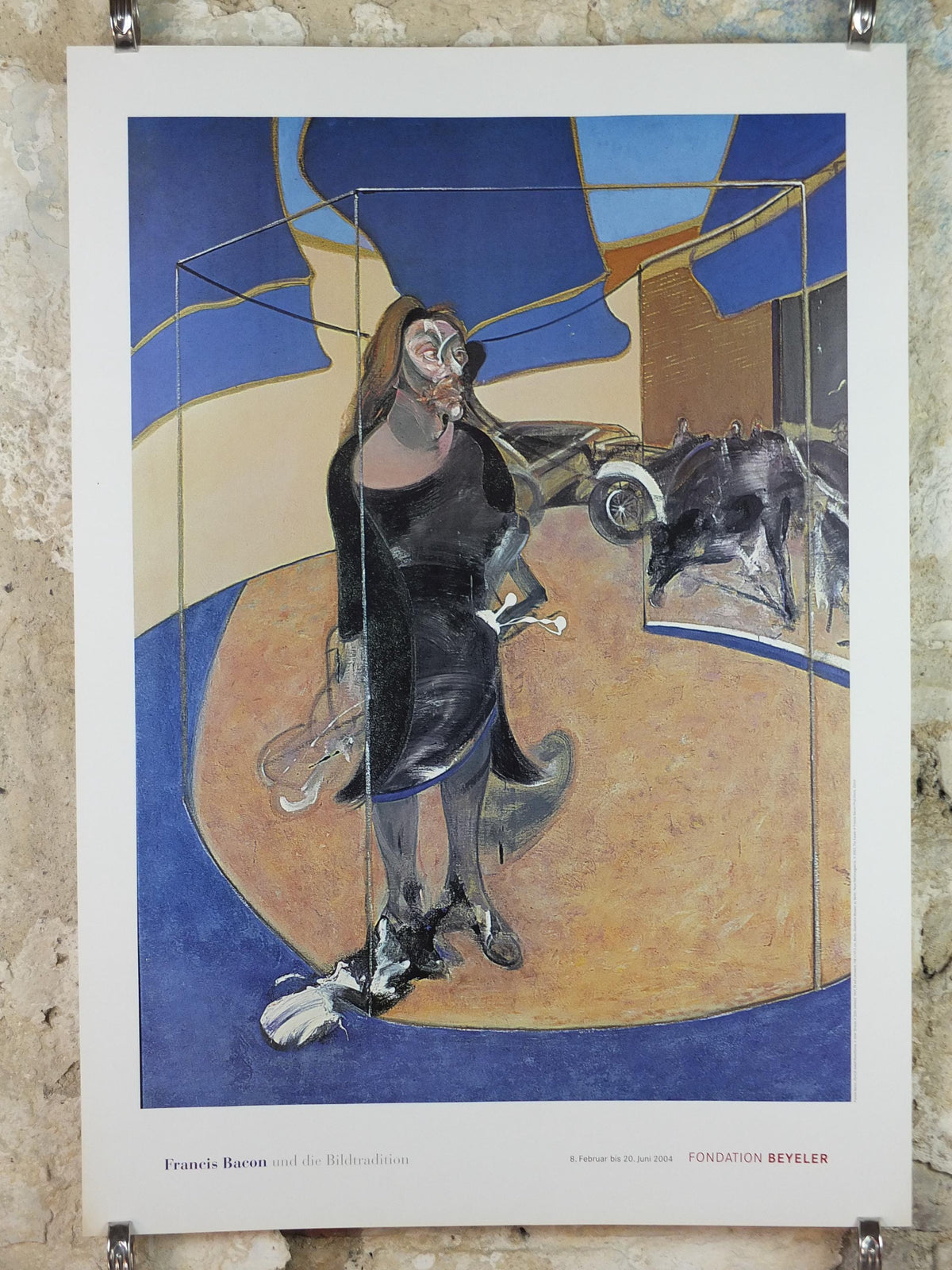 2004 Francis Bacon Poster, Portrait of Isabel Rawsthorne Standing in a Street in Soho 1967, Figurative Realism, exhibition, wall art decor