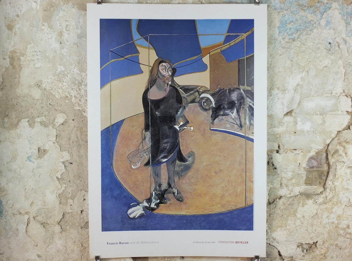2004 Francis Bacon Poster, Portrait of Isabel Rawsthorne Standing in a Street in Soho 1967, Figurative Realism, exhibition, wall art decor
