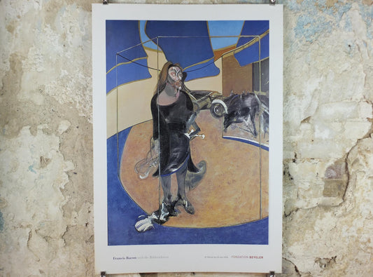 2004 Francis Bacon Poster, Portrait of Isabel Rawsthorne Standing in a Street in Soho 1967, Figurative Realism, exhibition, wall art decor