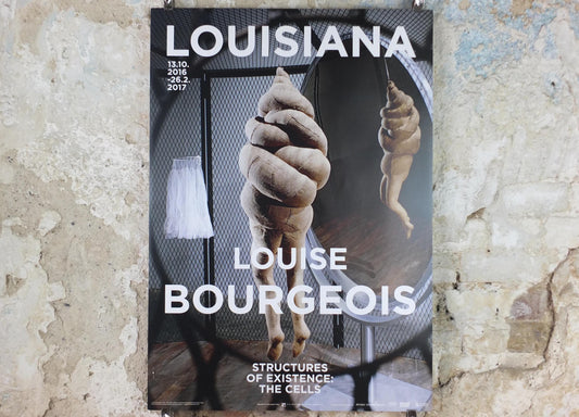 2016 Louise Bourgeois Poster, Cell XXVI 2003, Louisiana Museum of Modern Art, Sculpture Surrealism Feminism, retro wall art decor