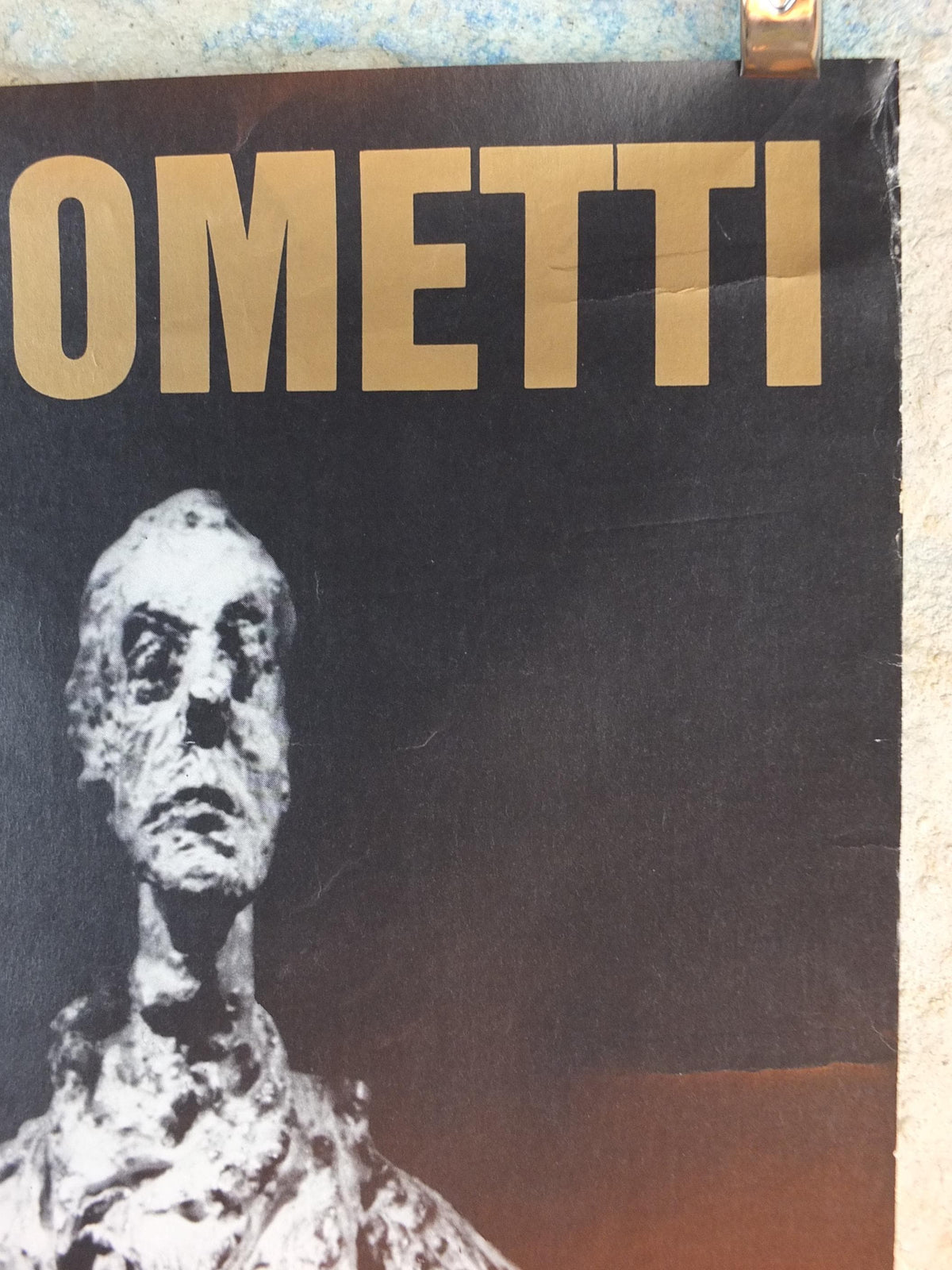 1976 Alberto Giacometti Poster, The Walking Man, L'Homme Qui Marche, Louisiana Copenhagen, Modernism, gallery exhibition, wall art decor