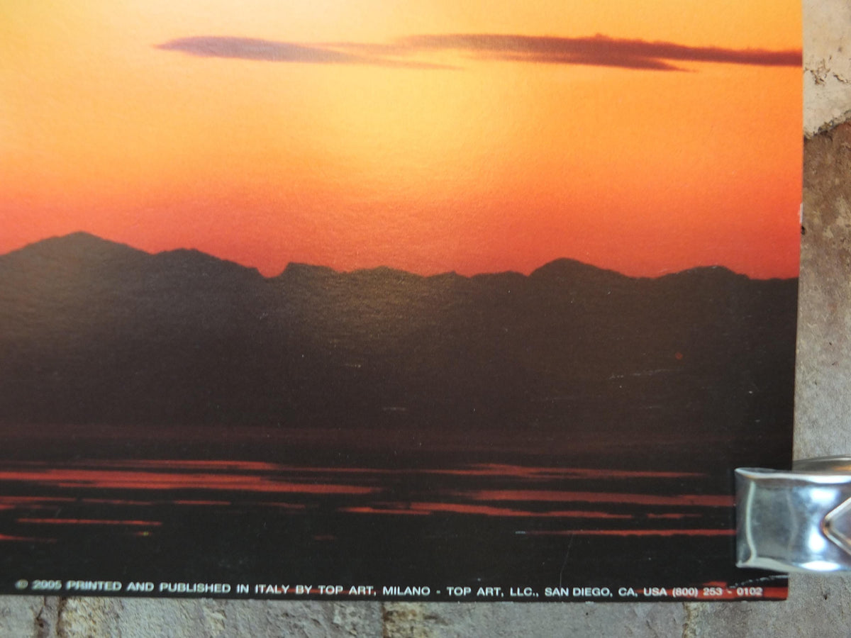 2005 Tornado at Sundown Poster, Laura Ronchi, sunset twister, a storm is coming, long poster, wall art decor