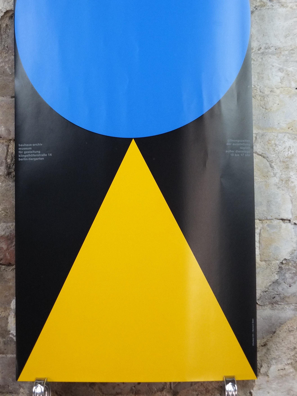 1992 Bauhaus Poster, Nicolaus Ott & Bernard Stein, Design Museum fur Gestaltung, Berlin Art Deco Nouveau, gallery exhibition, wall art decor