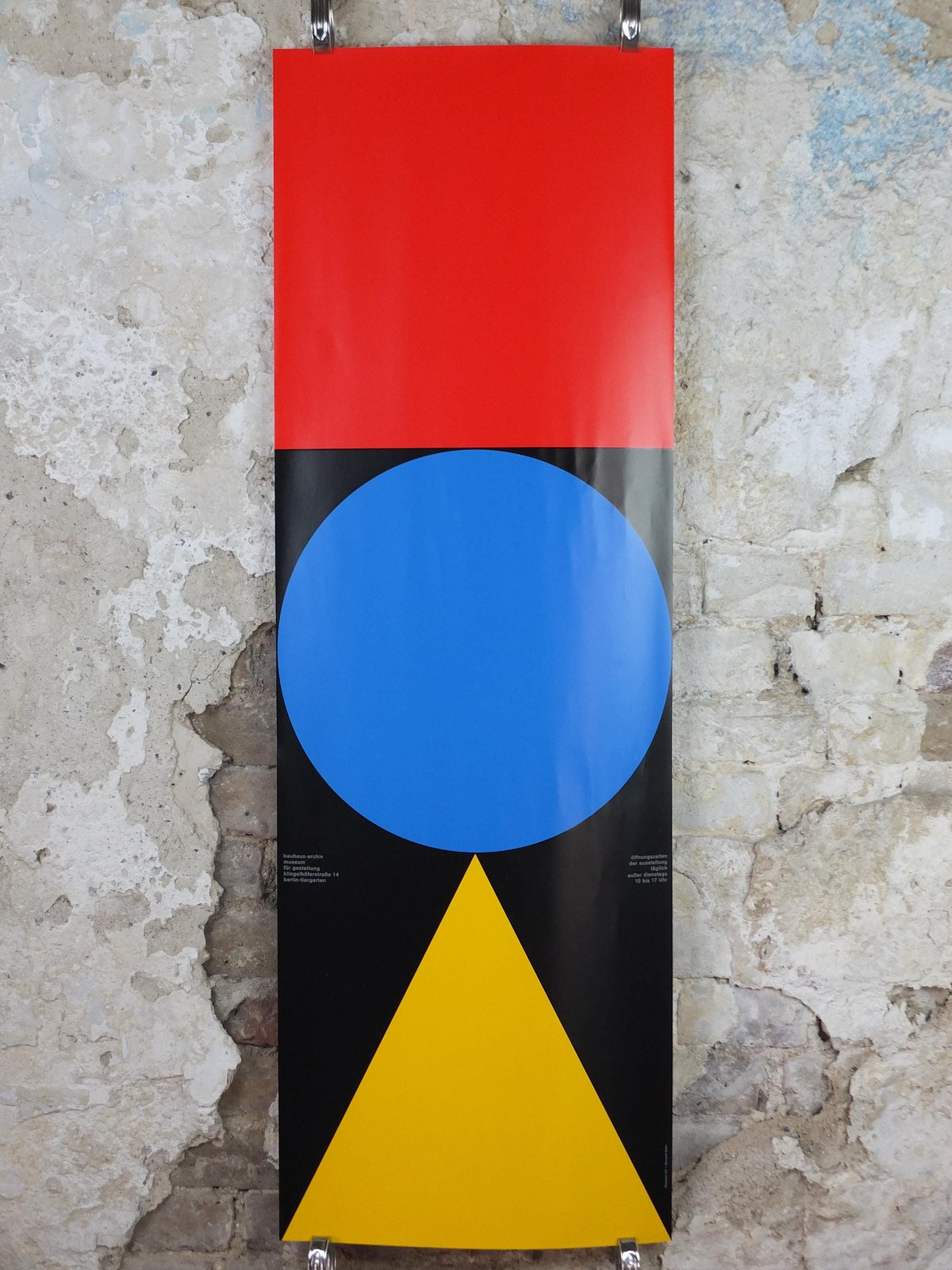 1992 Bauhaus Poster, Nicolaus Ott & Bernard Stein, Design Museum fur Gestaltung, Berlin Art Deco Nouveau, gallery exhibition, wall art decor
