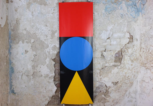 1992 Bauhaus Poster, Nicolaus Ott & Bernard Stein, Design Museum fur Gestaltung, Berlin Art Deco Nouveau, gallery exhibition, wall art decor