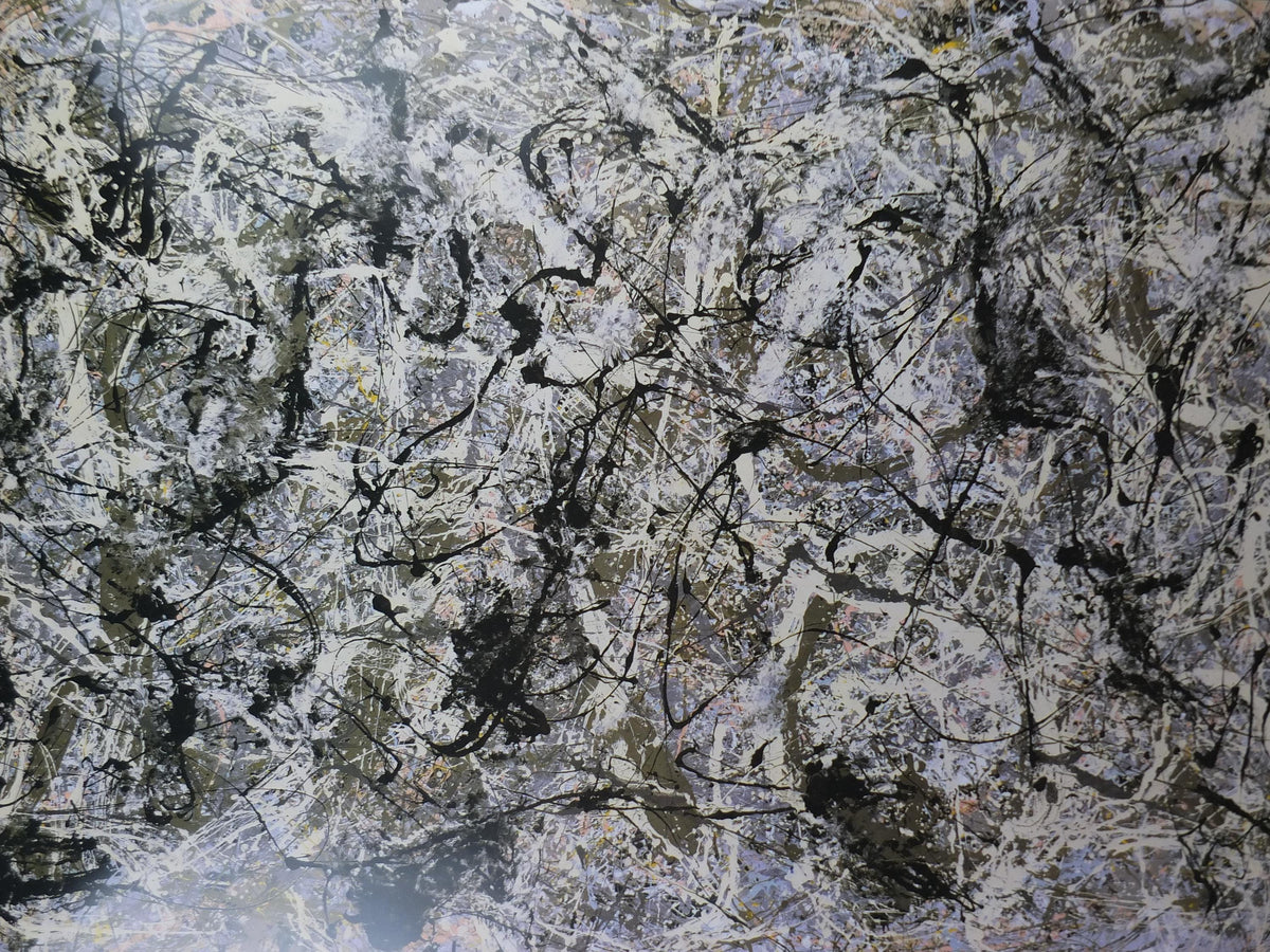 1988 Jackson Pollock Poster, Number 28 1950, #28, Metropolitan Museum of Art, Met abstract expressionism, gallery exhibition, wall art decor