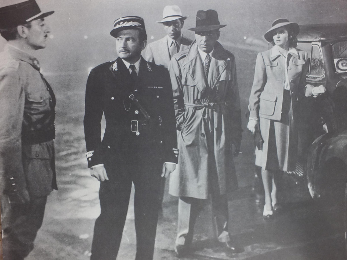 1987 Casablanca Poster, Final scene with Humphrey Bogart, large size, movie, film and cinema memorabila, wall art decor