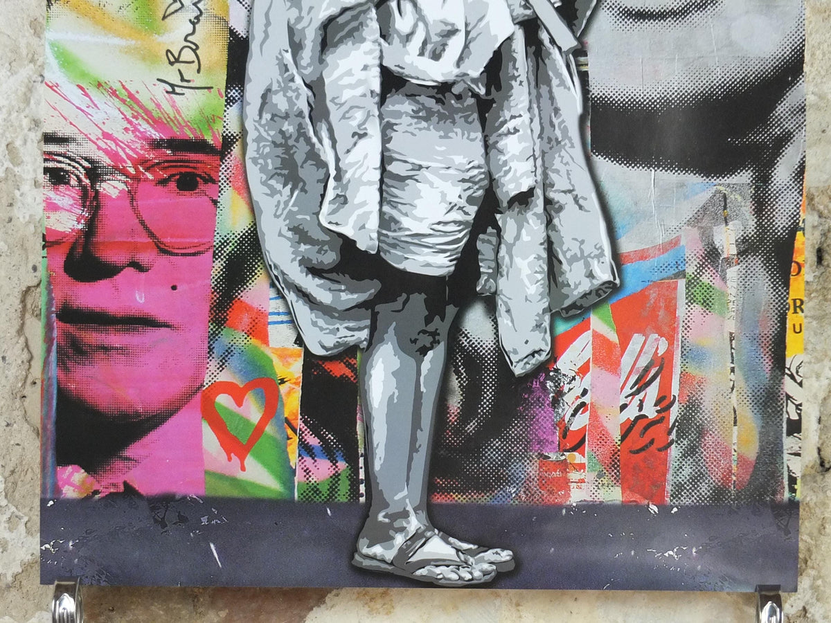 2012 Mr Brainwash Poster, Gandhi: Where There is Love, There is Life, Life is Beautiful, Pop Art exhibition, wall art decor