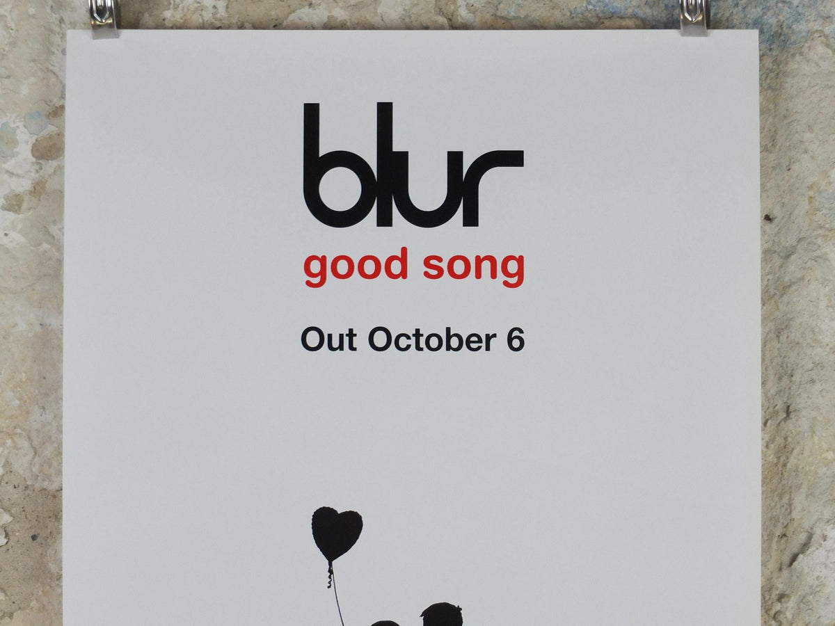2003 Blur Poster, Good Song by Banksy, Think Tank, October 6 release, Britpop band, Damon Albarn, music wall art
