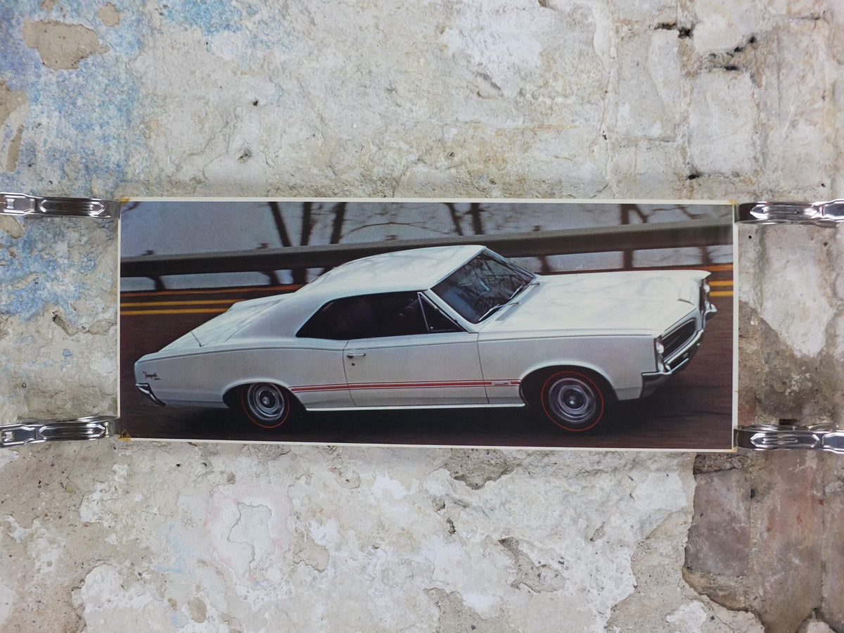 1966 Pontiac GTO Poster, the original American Muscle Car, 2+2 OHC-6, General Motors, GM, automobile and car wall art decor