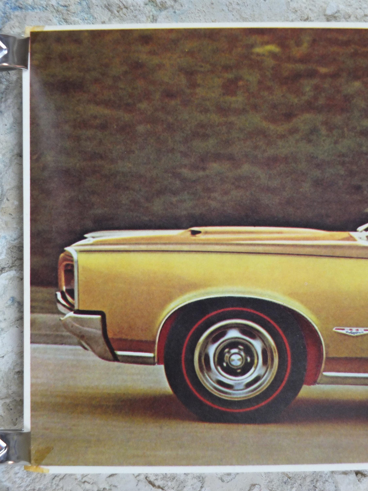 1966 Pontiac GTO Poster, the original American Muscle Car, 2+2 OHC-6, General Motors, GM, automobile and car wall art decor