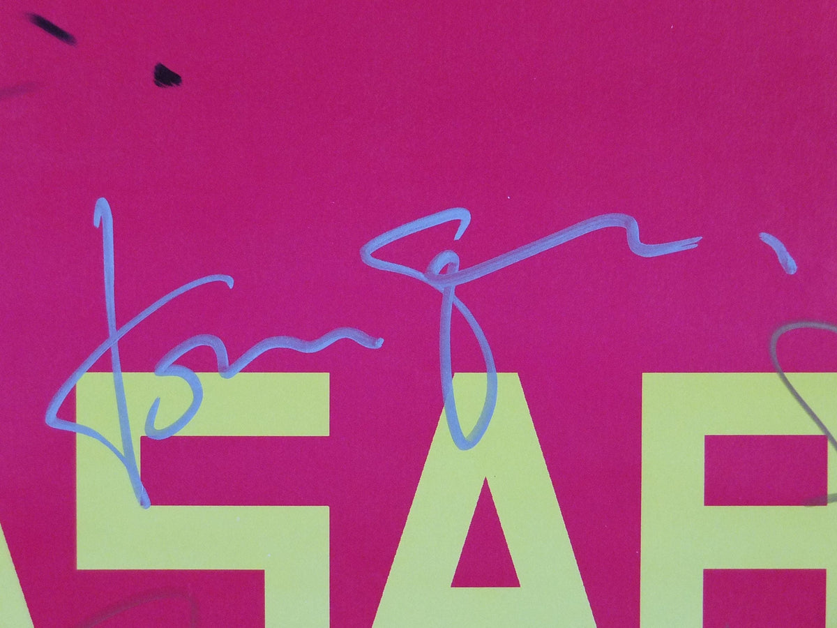 2006 signed Kasabian Poster, Shoot the Runner, signed by Tom, Sergio, Ian and Chris, alternative British Rock, Britpop, music wall art decor