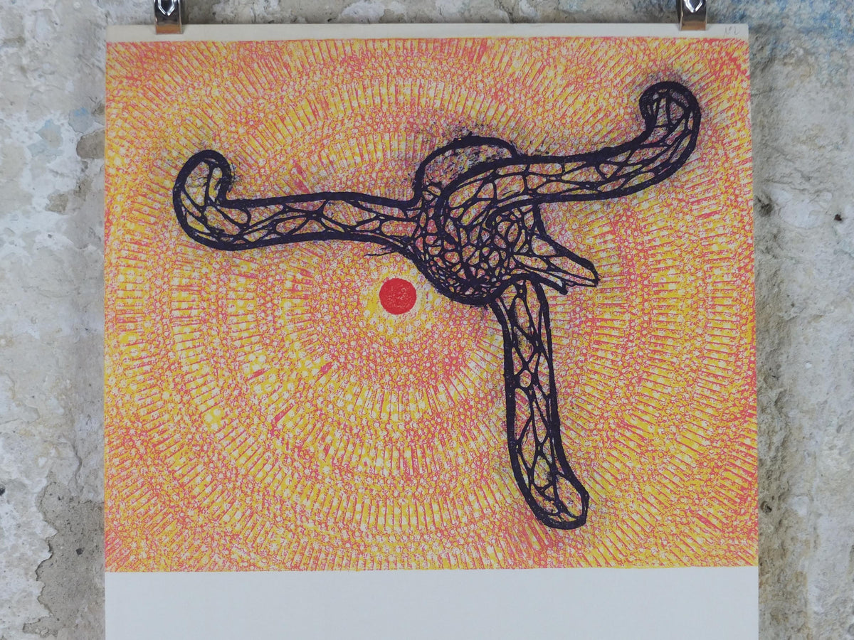1971 Max Ernst Poster, Pour l'Orangerie 1971, For the Orangerie, Tuileries dada expressionism, artist gallery exhibition wall art decor