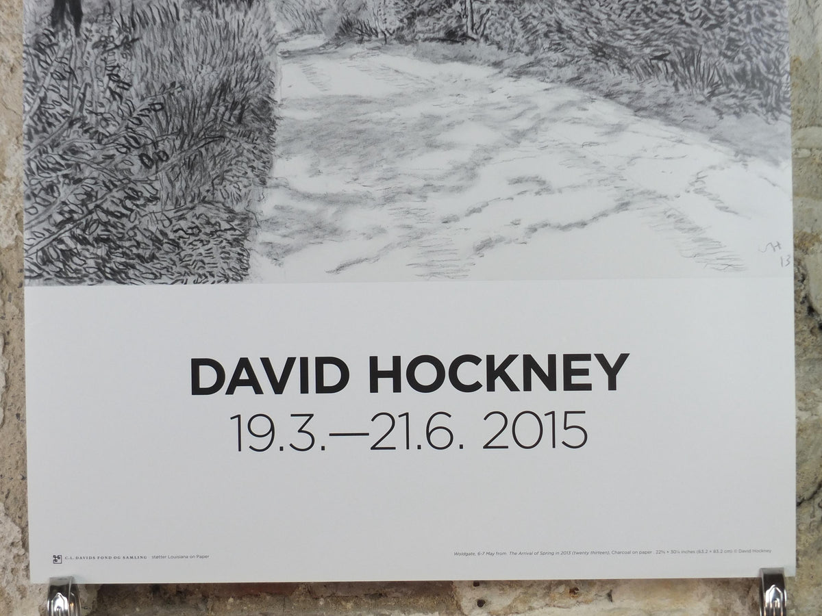 2015 David Hockney Poster, The Arrival of Spring in 2013, Louisiana Museum of Modern Art, Pop Art, gallery exhibition wall art decor