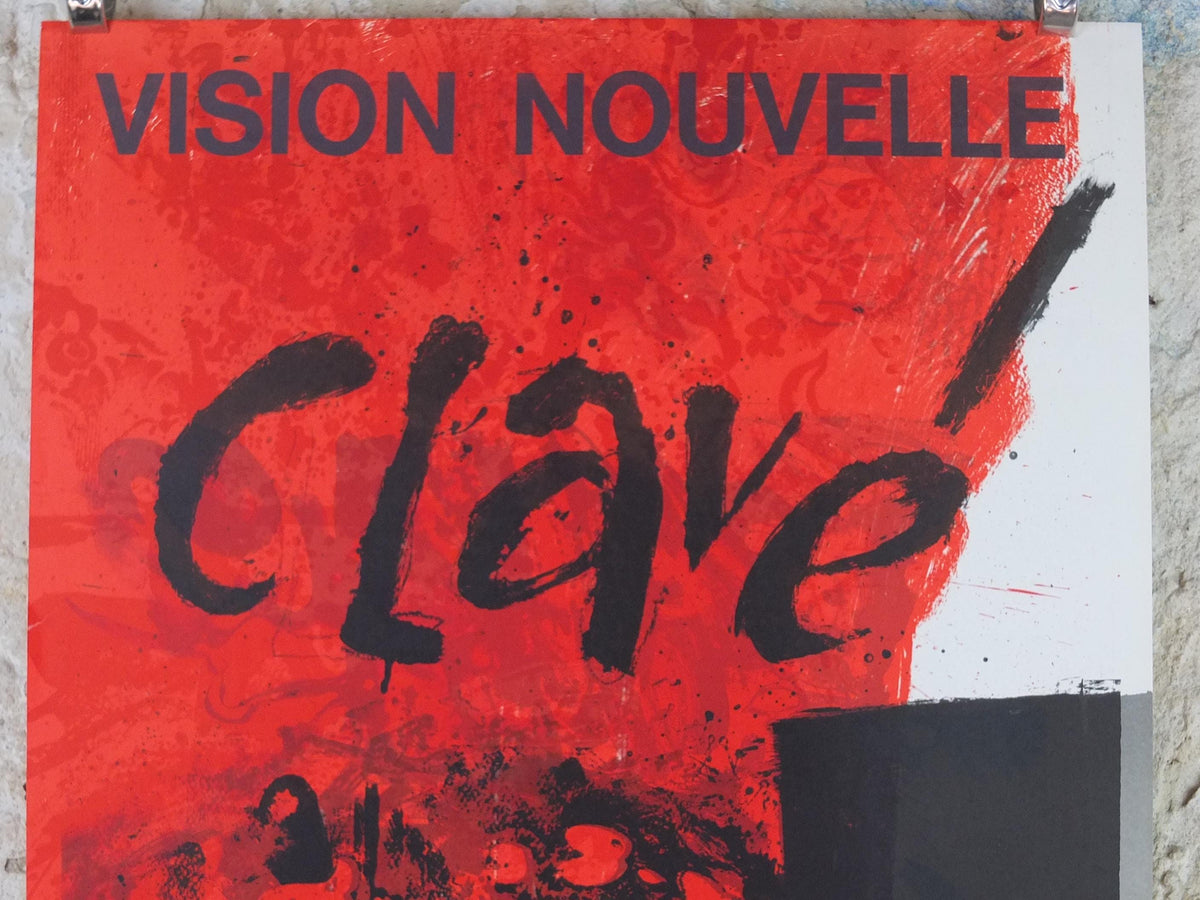 1972 Antoni Clavé Poster, Vision Nouvelle, Paris, France, Modernism Abstract Cubism Surrealism, gallery exhibition, wall art decor