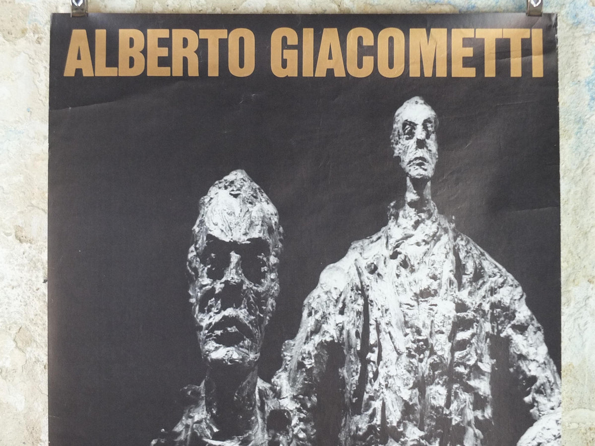 1976 Alberto Giacometti Poster, The Walking Man, L'Homme Qui Marche, Louisiana Copenhagen, Modernism, gallery exhibition, wall art decor