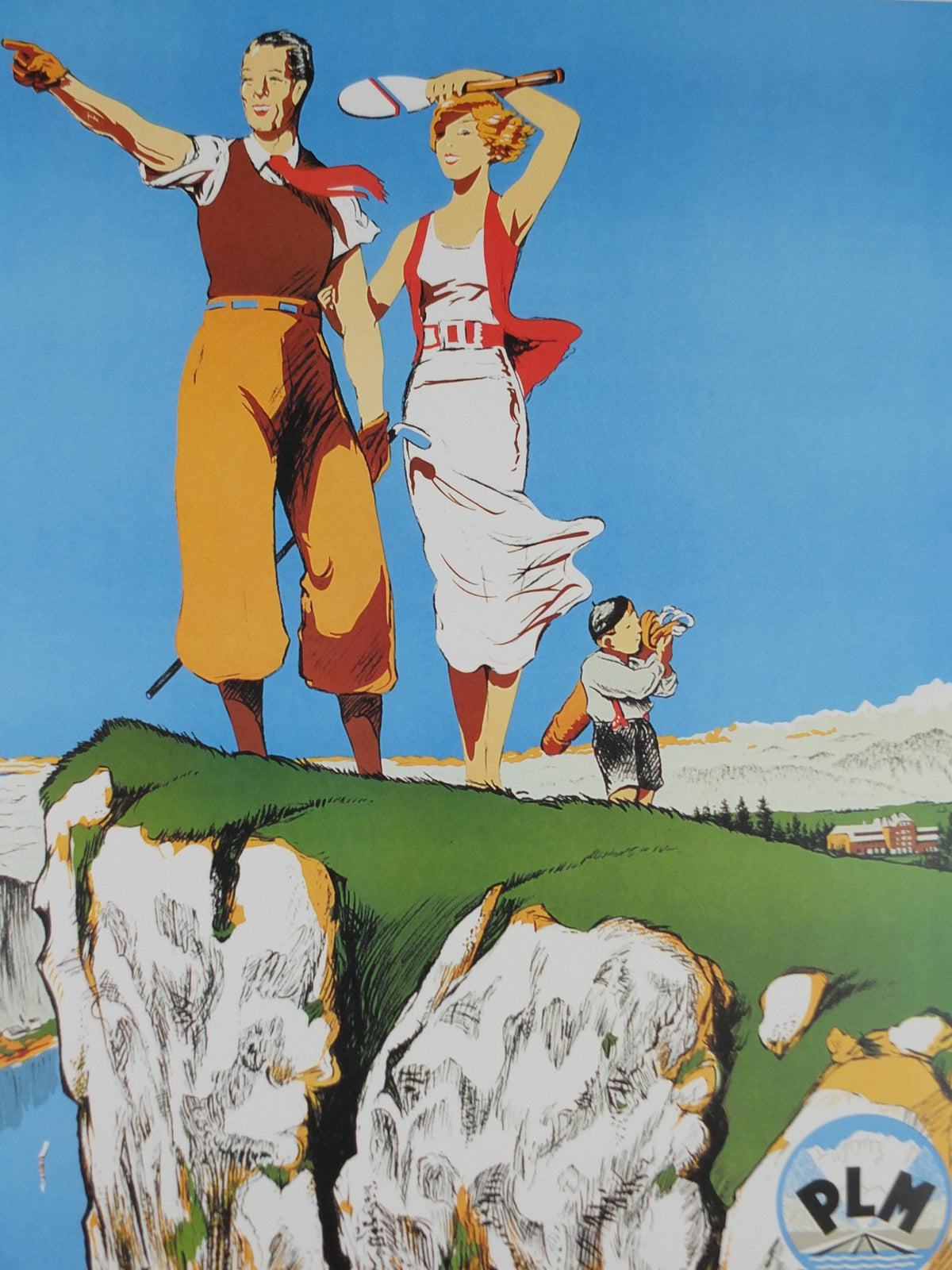 1994 Aix Les Bains Poster, Mont Revard, Spa town and outdoor activities in France, Art Deco and Belle Époque, travel wall art decor