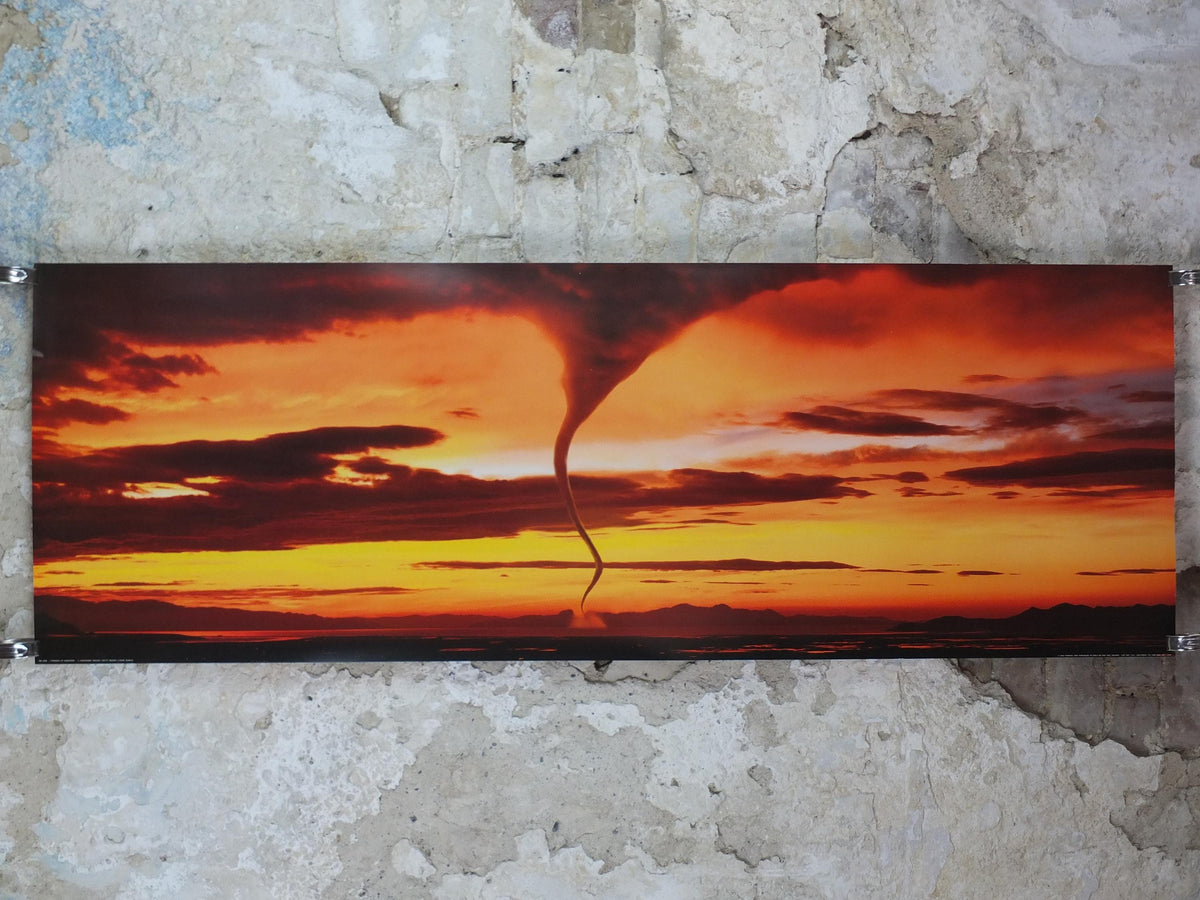 2005 Tornado at Sundown Poster, Laura Ronchi, sunset twister, a storm is coming, long poster, wall art decor