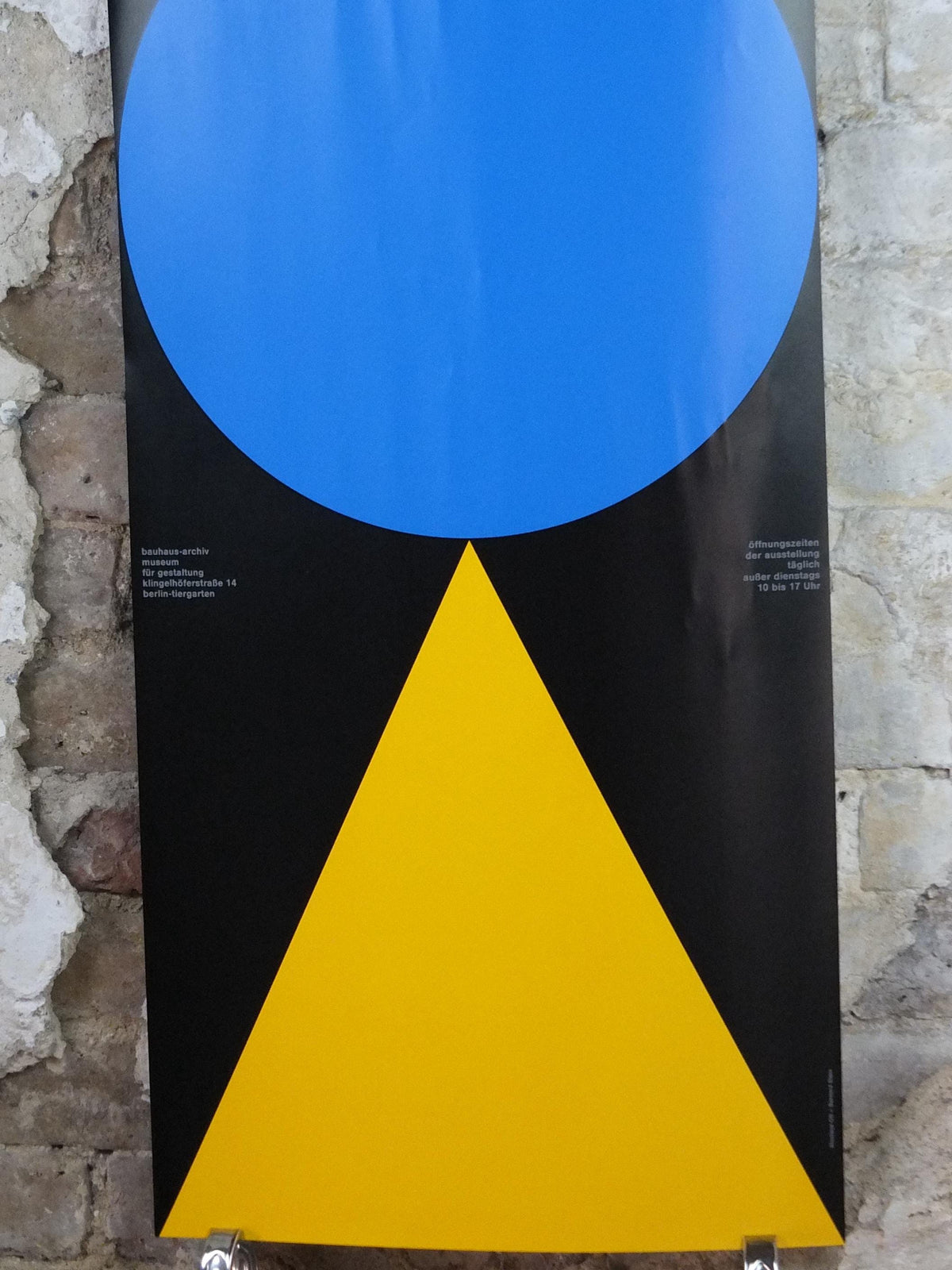 1992 Bauhaus Poster, Nicolaus Ott & Bernard Stein, Design Museum fur Gestaltung, Berlin Art Deco Nouveau, gallery exhibition, wall art decor