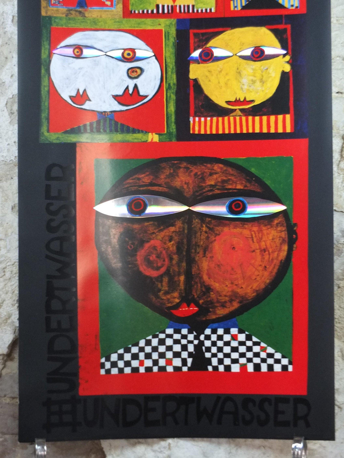 1999 Friedensreich Hundertwasser Poster, We live in Paradise, Wir leben im Paradies, wall art decor