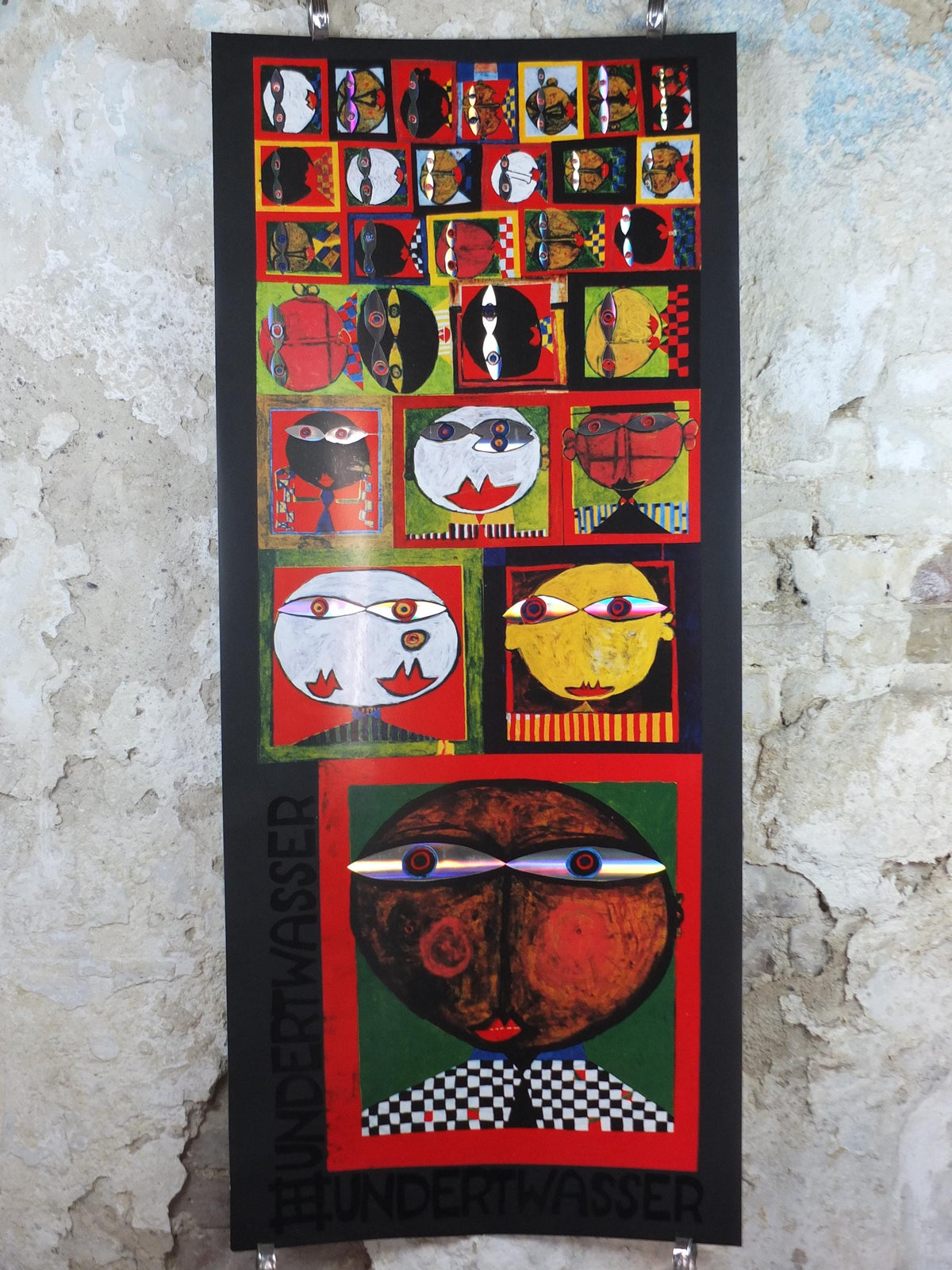 1999 Friedensreich Hundertwasser Poster, We live in Paradise, Wir leben im Paradies, wall art decor