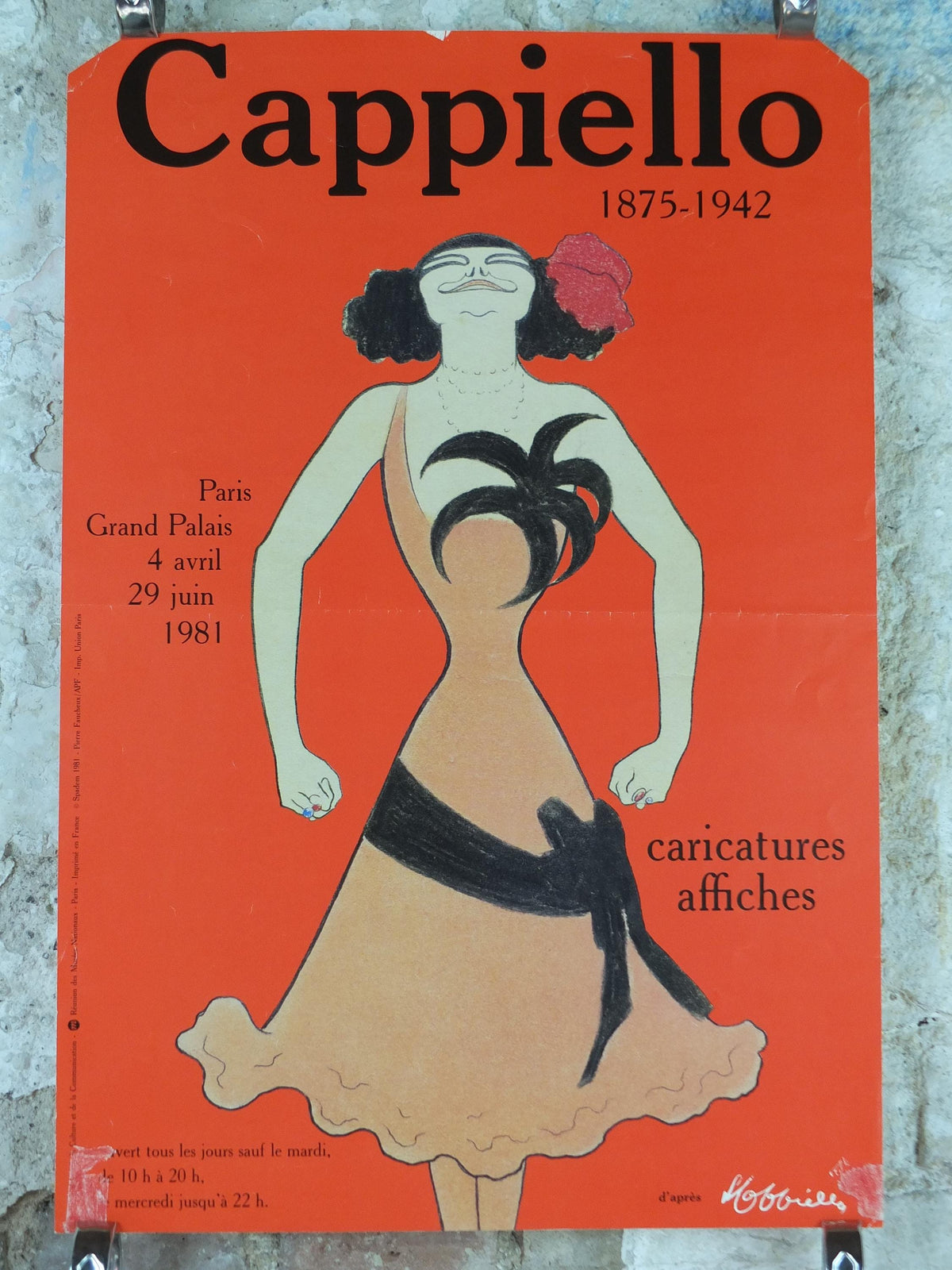 1981 Leonetto Cappiello Poster, The Father of Modern Advertising, Woman smiling in art nouveau style, wall art decor