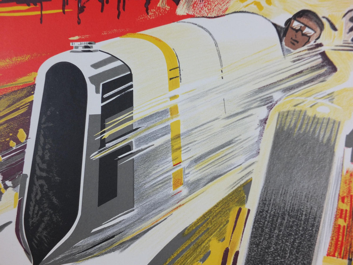 1930 Monaco Grand Prix Poster, by Robert Falcucci, 1985 re-edition from Automobile Club de Monaco, motor sport motorsport, wall art decor