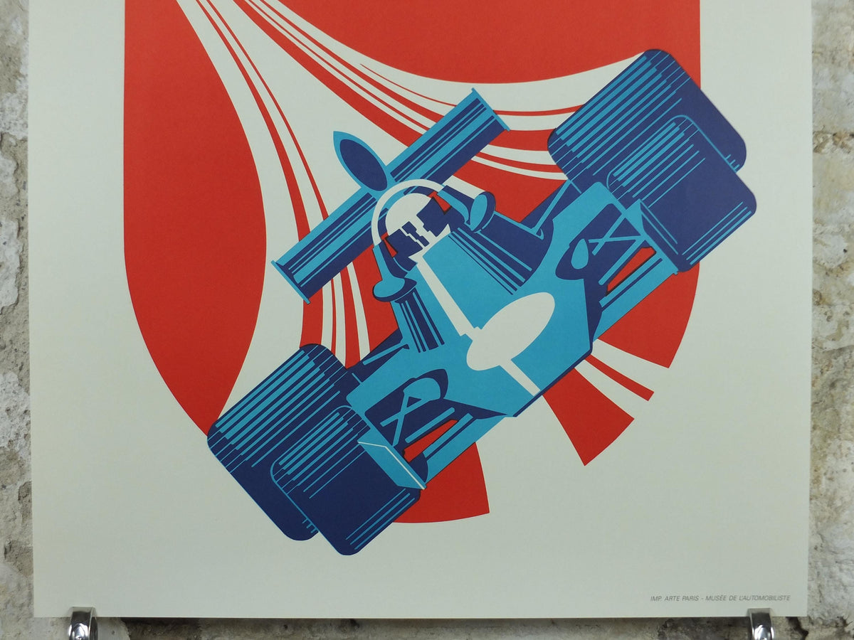 1975 Monaco Grand Prix Poster, by Michael Turner, 1991 re-edition from Automobile Club de Monaco, motor sport motorsport, wall art decor