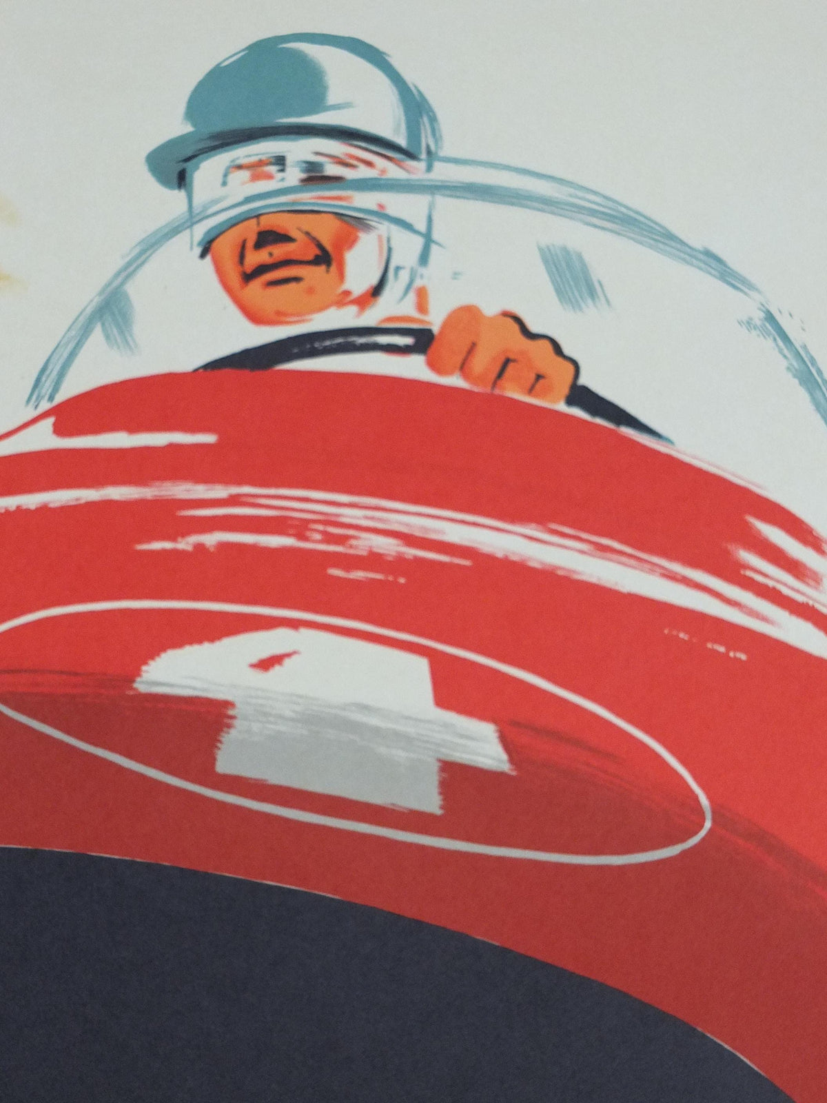 1955 Monaco Grand Prix Poster, by Jacques Ramel, re-edition from 1985 from Automobile Club de Monaco, motor sport motorsport, wall art decor