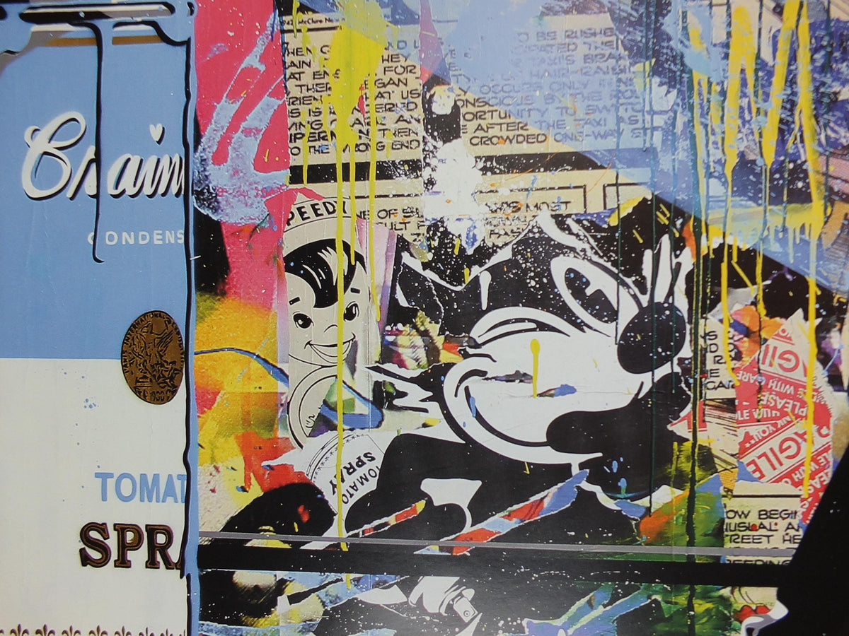 2012 Mr Brainwash Poster, Max Spray, Felix Campbell Soup Spray Can, Life is Beautiful, Pop Art gallery exhibition, wall art decor