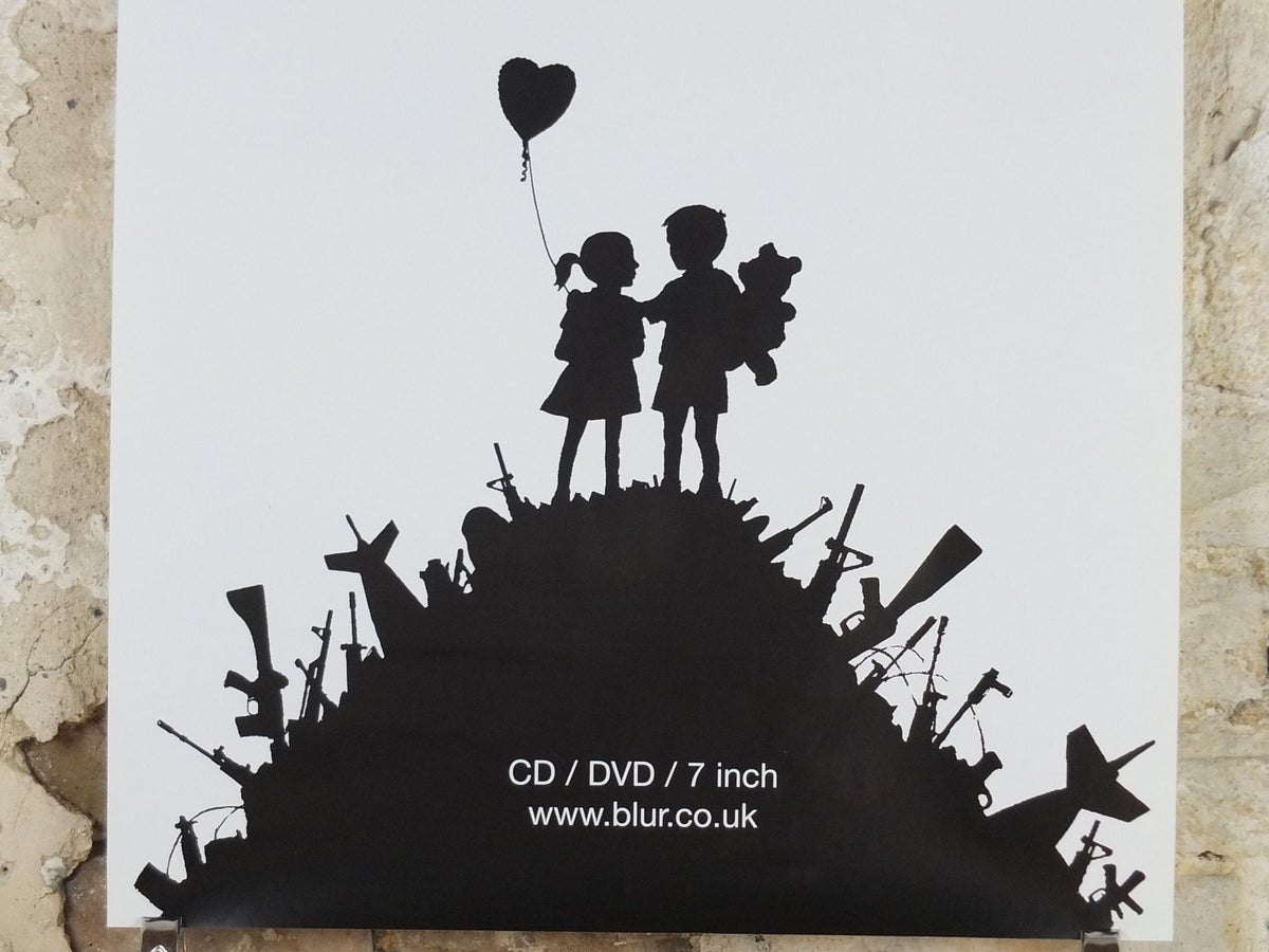 2003 Blur Poster, Good Song by Banksy, Think Tank, October 6 release, Britpop band, Damon Albarn, music wall art