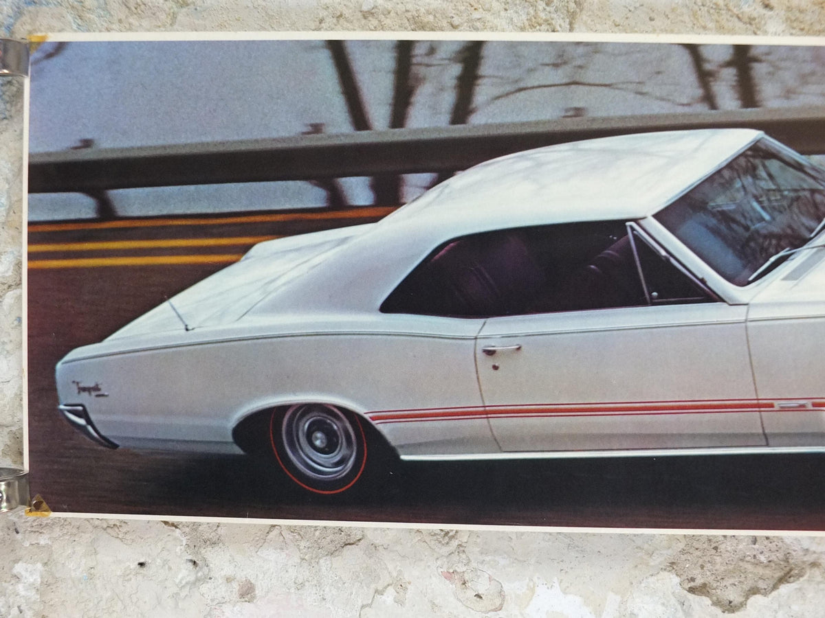 1966 Pontiac GTO Poster, the original American Muscle Car, 2+2 OHC-6, General Motors, GM, automobile and car wall art decor
