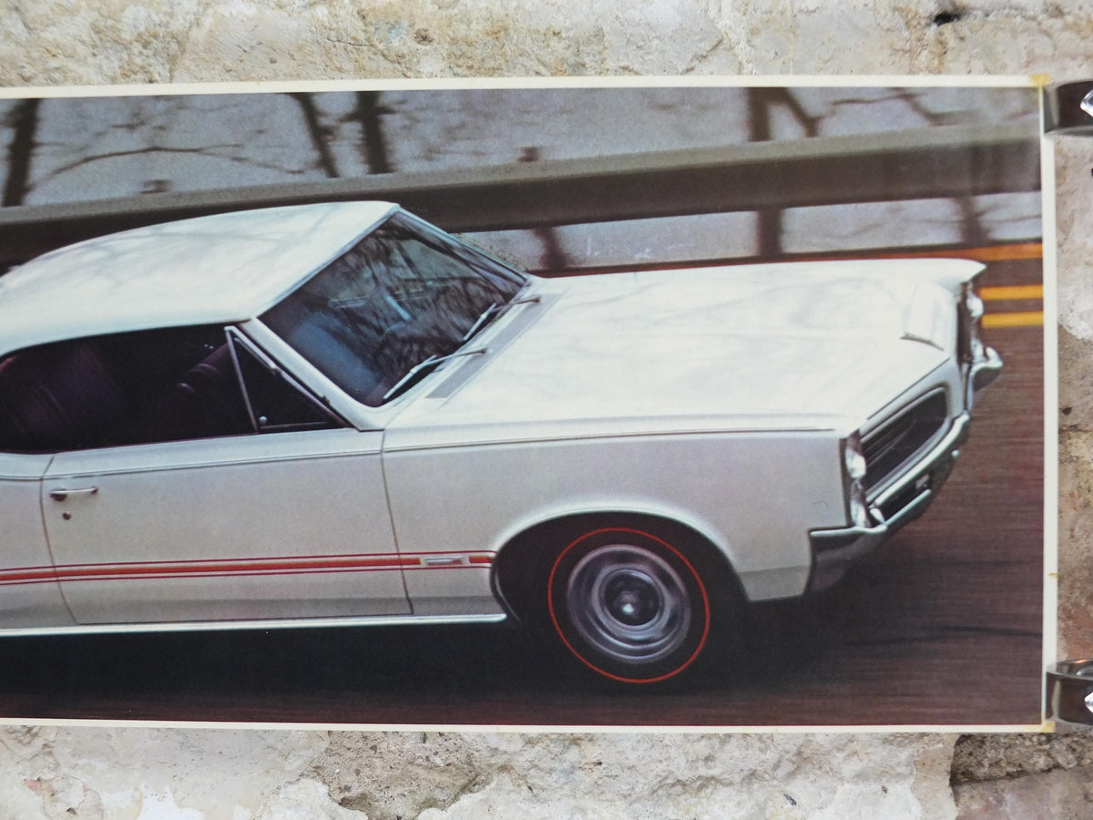 1966 Pontiac GTO Poster, the original American Muscle Car, 2+2 OHC-6, General Motors, GM, automobile and car wall art decor