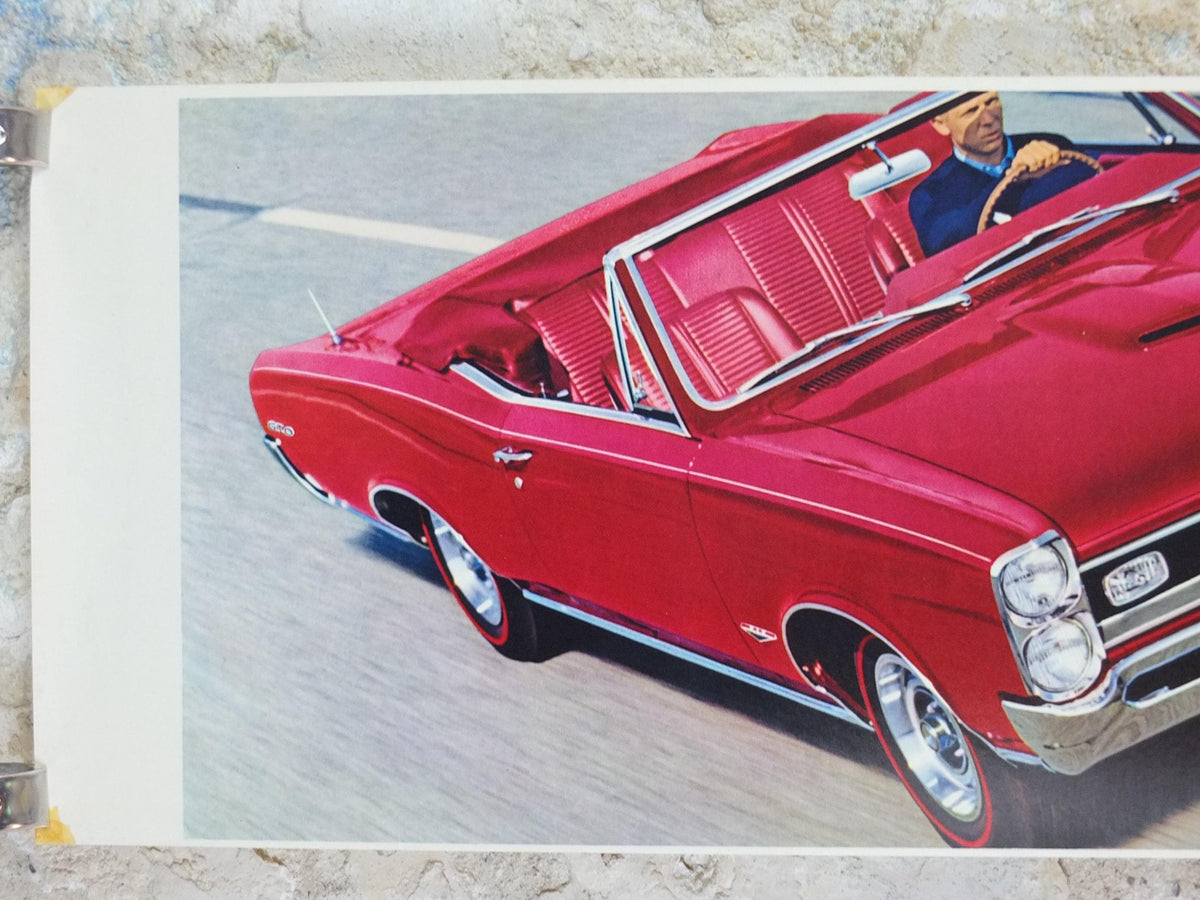1966 Pontiac GTO Poster, the original American Muscle Car, 2+2 OHC-6, General Motors, GM, automobile and car wall art decor