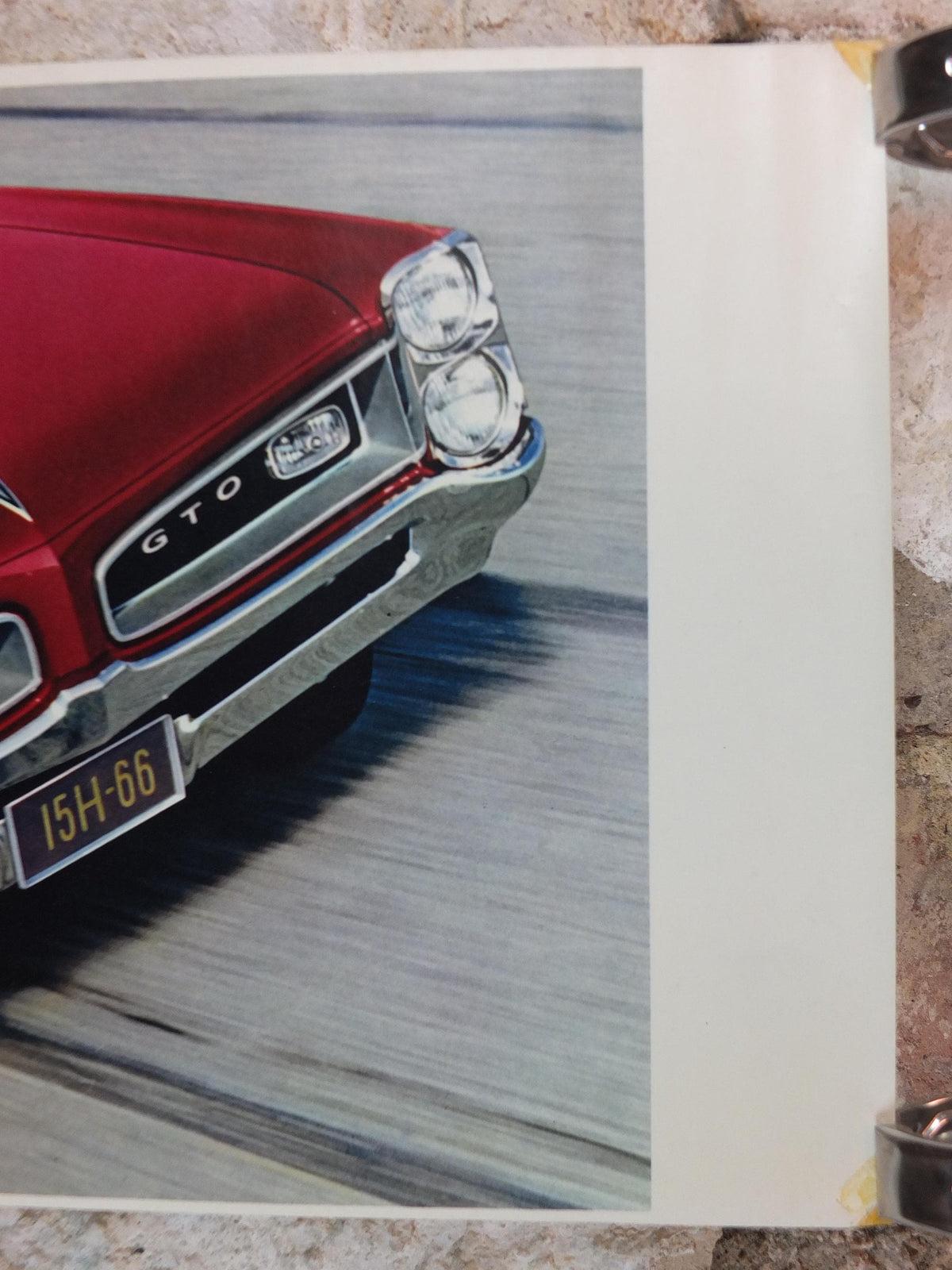 1966 Pontiac GTO Poster, the original American Muscle Car, 2+2 OHC-6, General Motors, GM, automobile and car wall art decor