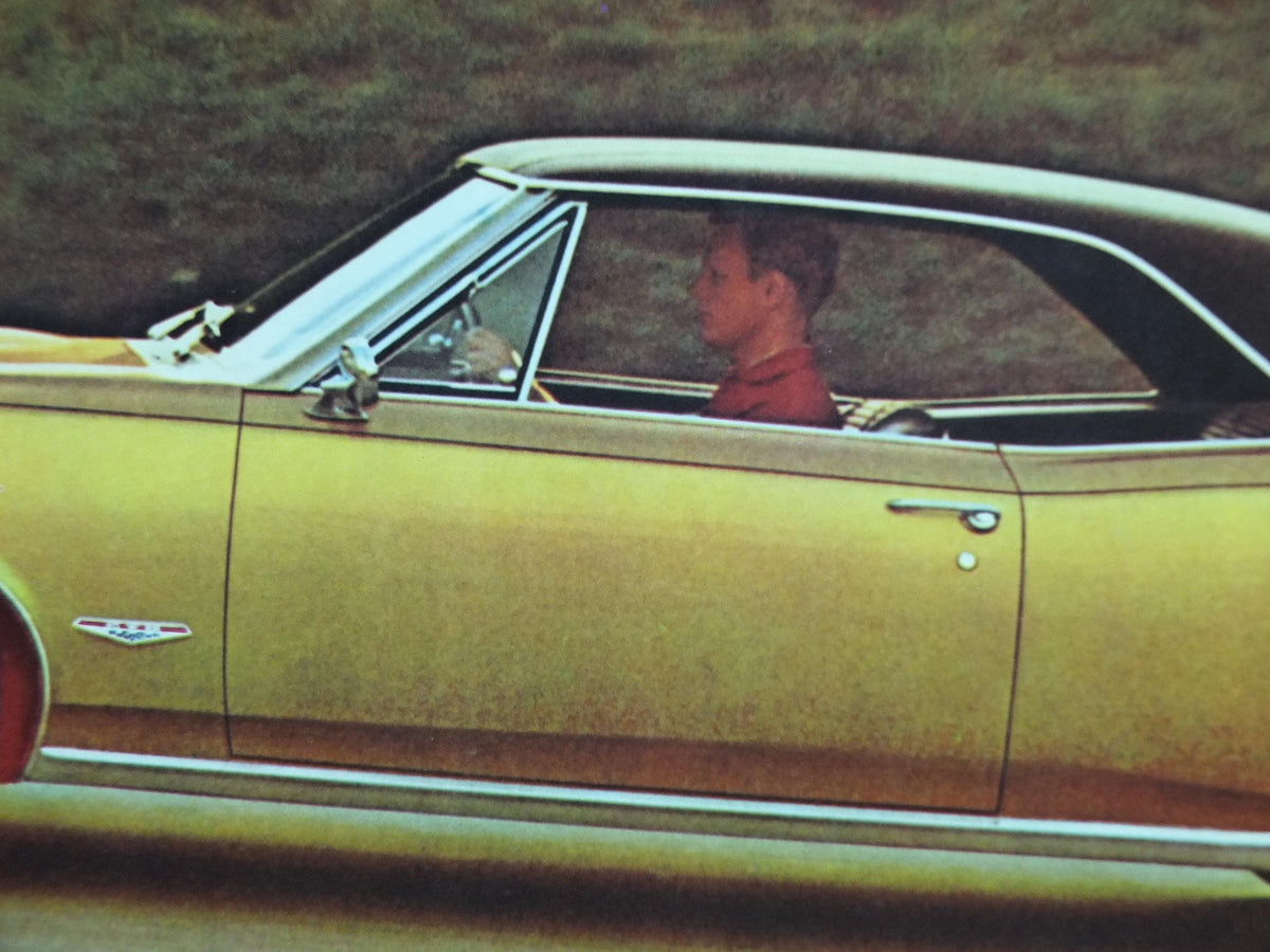 1966 Pontiac GTO Poster, the original American Muscle Car, 2+2 OHC-6, General Motors, GM, automobile and car wall art decor