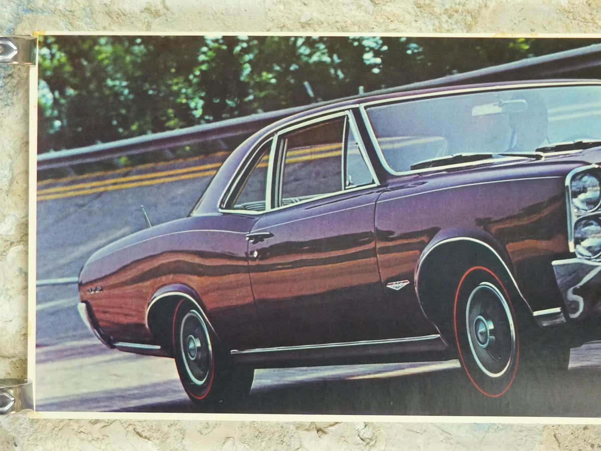 1966 Pontiac GTO Poster, the original American Muscle Car, 2+2 OHC-6, General Motors, GM, automobile and car wall art decor