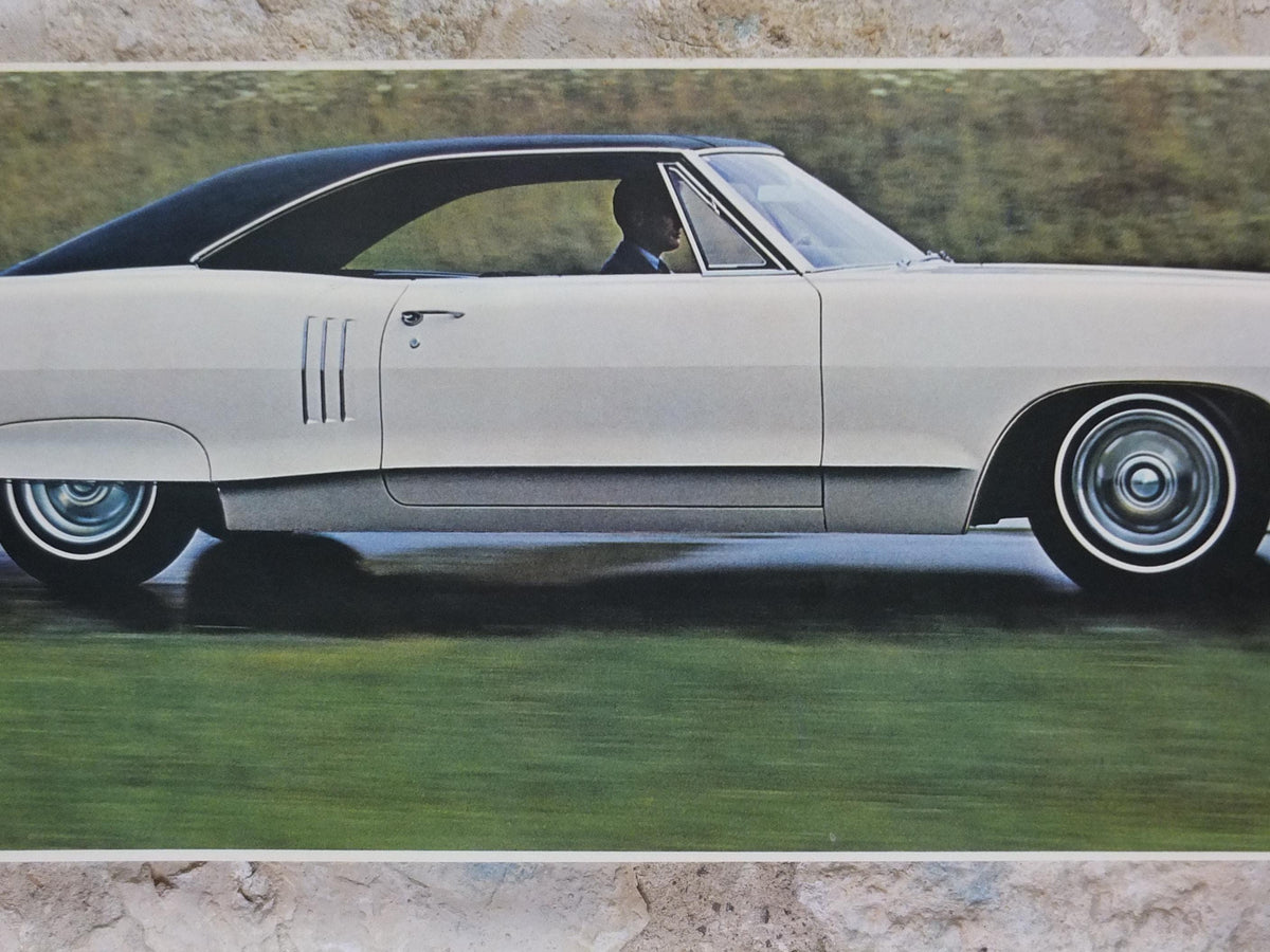 1966 Pontiac GTO Poster, the original American Muscle Car, 2+2 OHC-6, General Motors, GM, automobile and car wall art decor