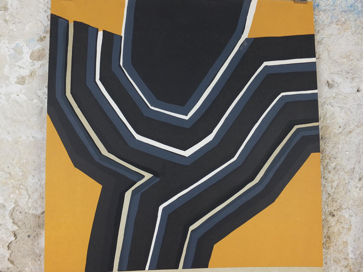 1976 Raoul Ubac Poster, Château de Ratilly, Musee des Arts Decoratifs, abstract surrealism, wall art decor