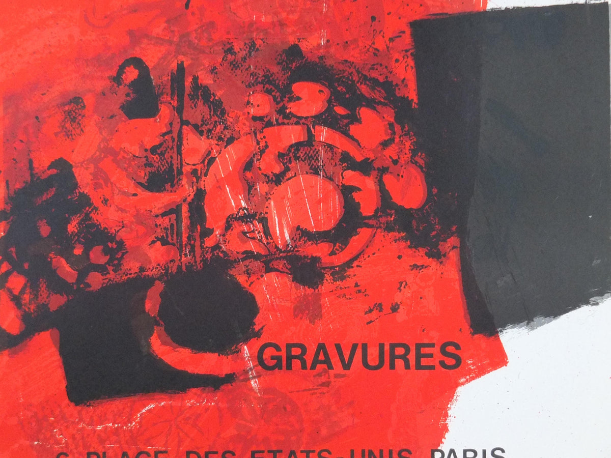 1972 Antoni Clavé Poster, Vision Nouvelle, Paris, France, Modernism Abstract Cubism Surrealism, gallery exhibition, wall art decor